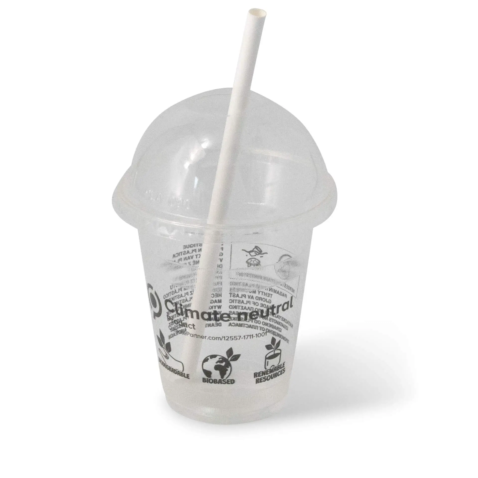 12 oz PLA smoothie cups, Ø 96 mm