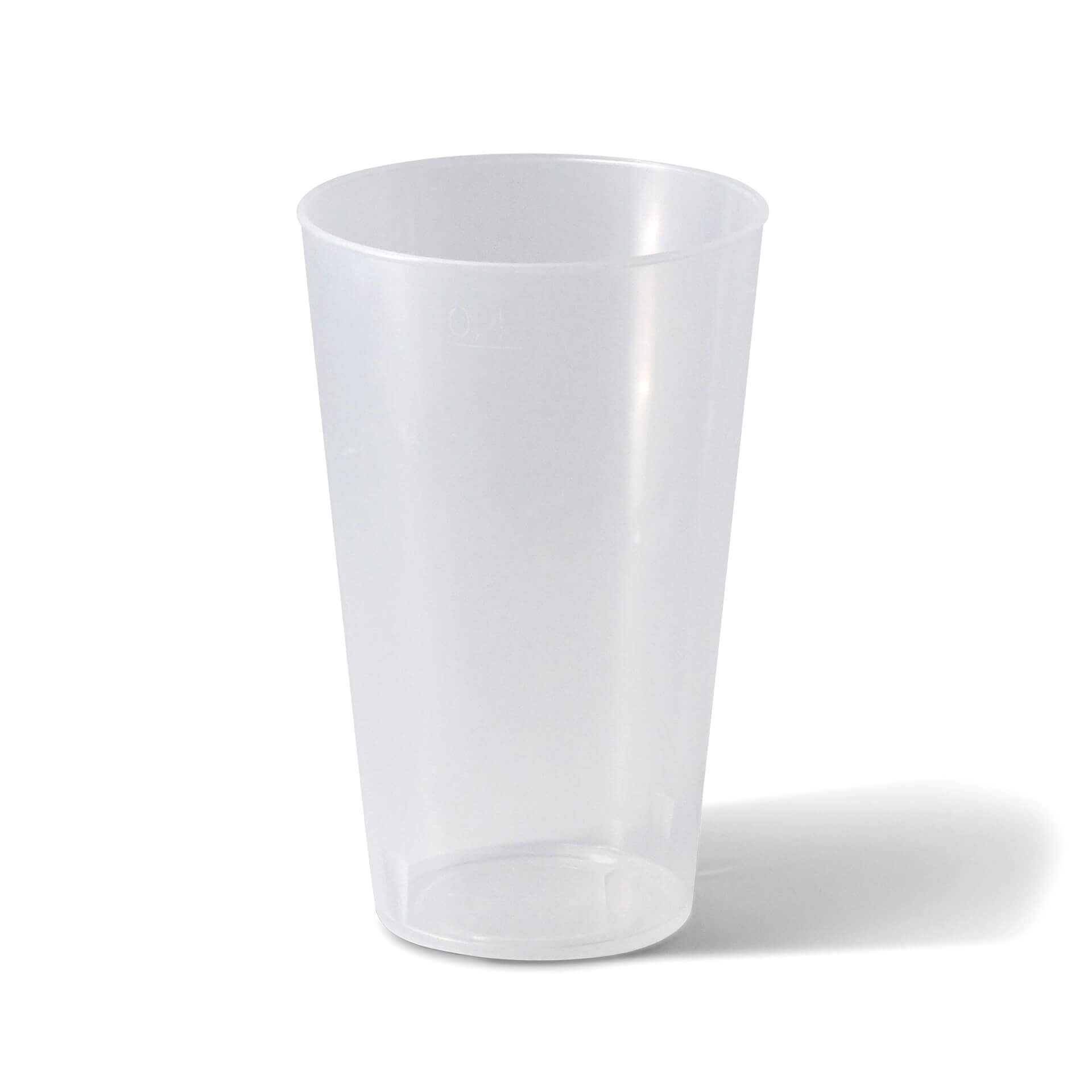 Mehrwegbecher 400 ml, Ø 85 mm, PP, transparent