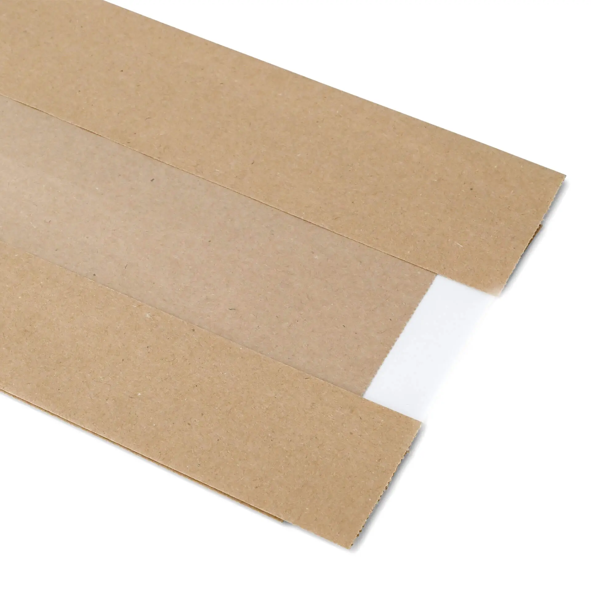 Paper-strip window bags M, 14 + 7 x 41 cm, kraft