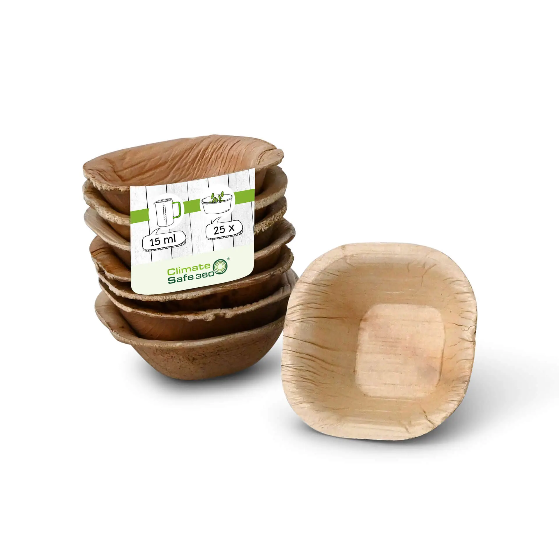 Palm Leaf Bowl "Palmware®" 15 ml, square