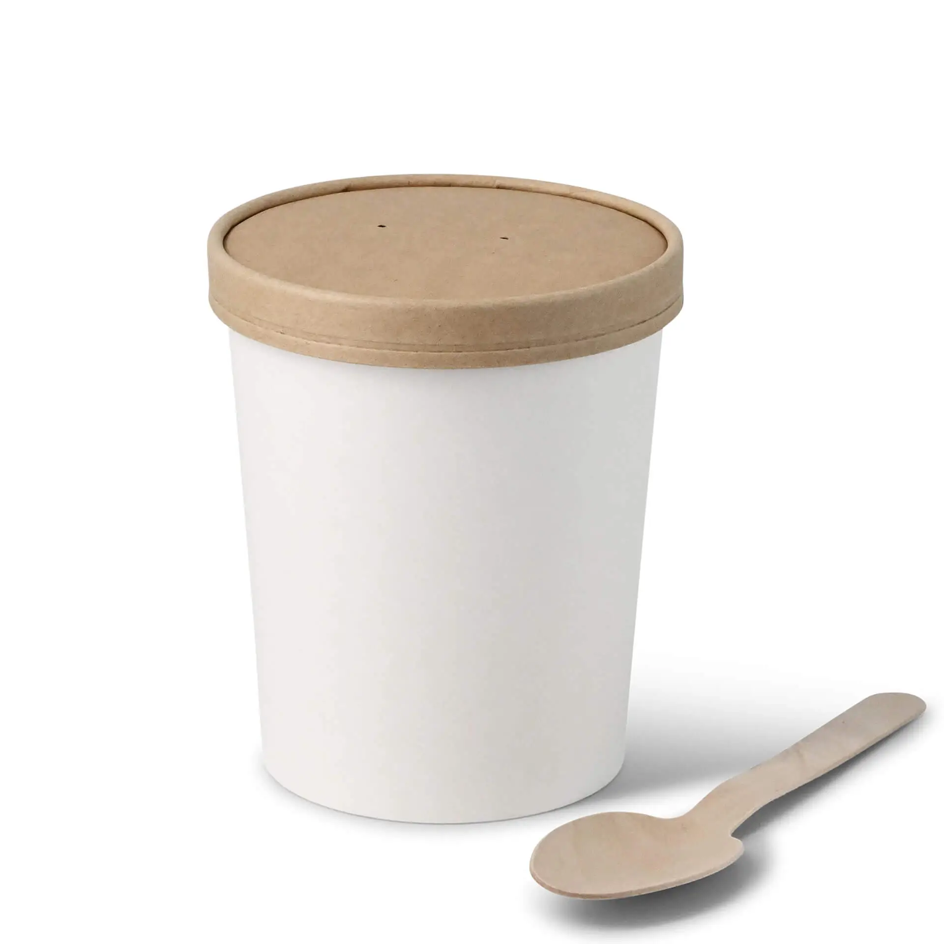 32 oz Cardboard Soup cups (Premium), Ø 115 mm, white