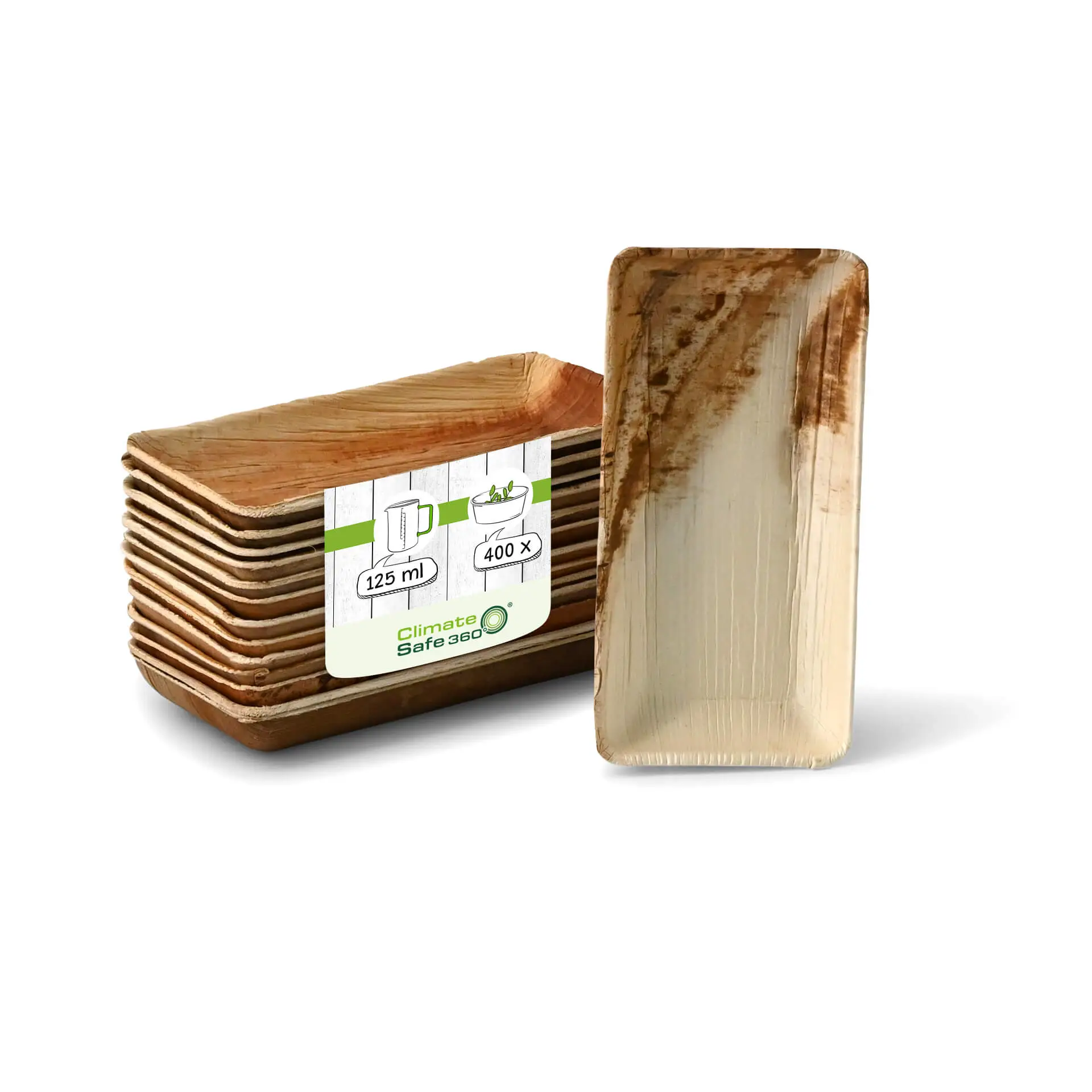 Palm Leaf Bowl "Palmware®" 125 ml, rectangular