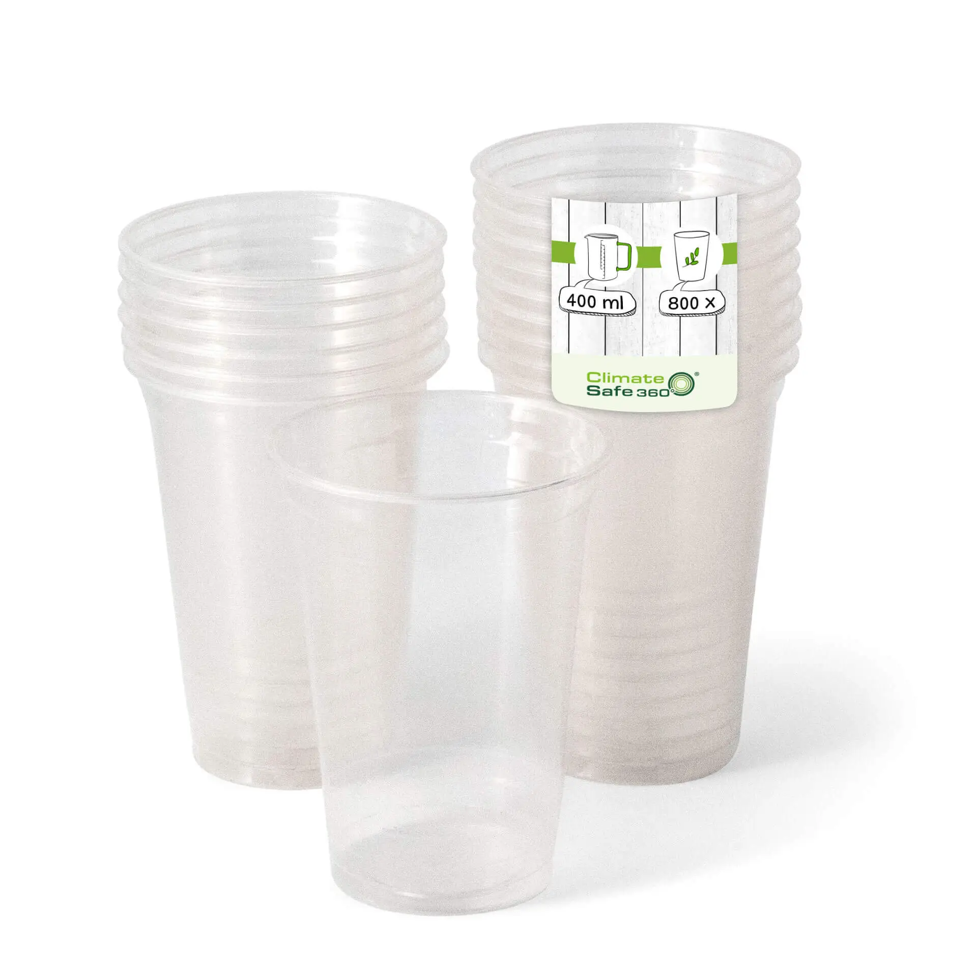 PLA-Klarbecher 400 ml / 16 oz, Ø 95 mm