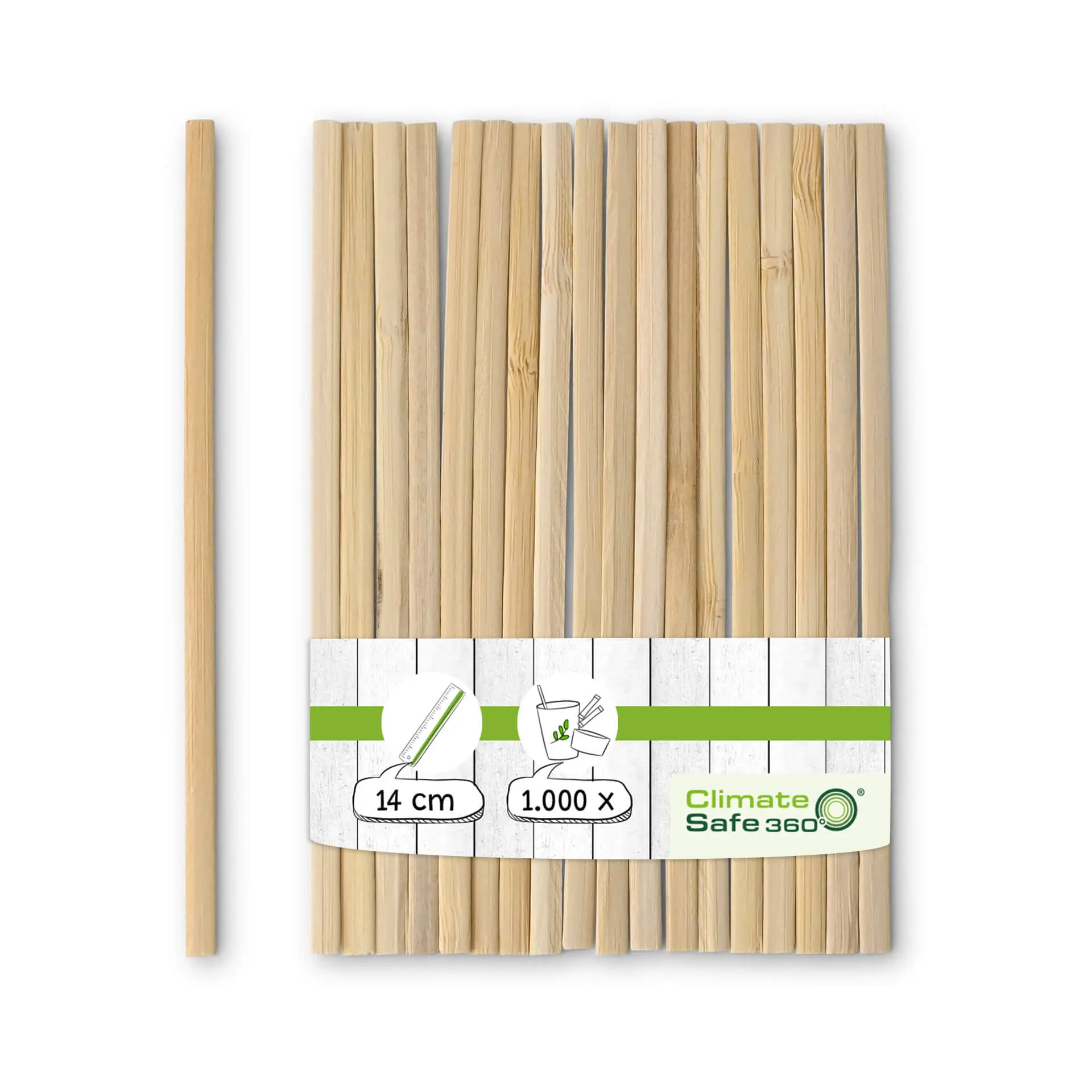 Bamboo stirrers 14 cm