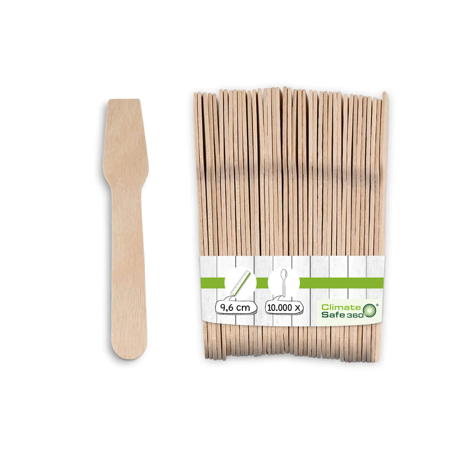 Wooden ice cream spatulas 9.6 cm