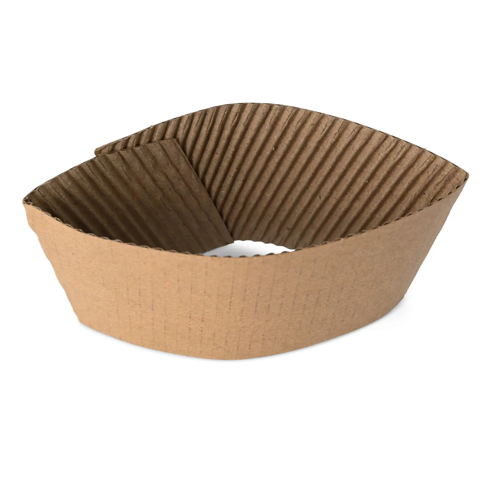 Cardboard sleeves for 6 / 8 / 10 oz paper cups, kraft