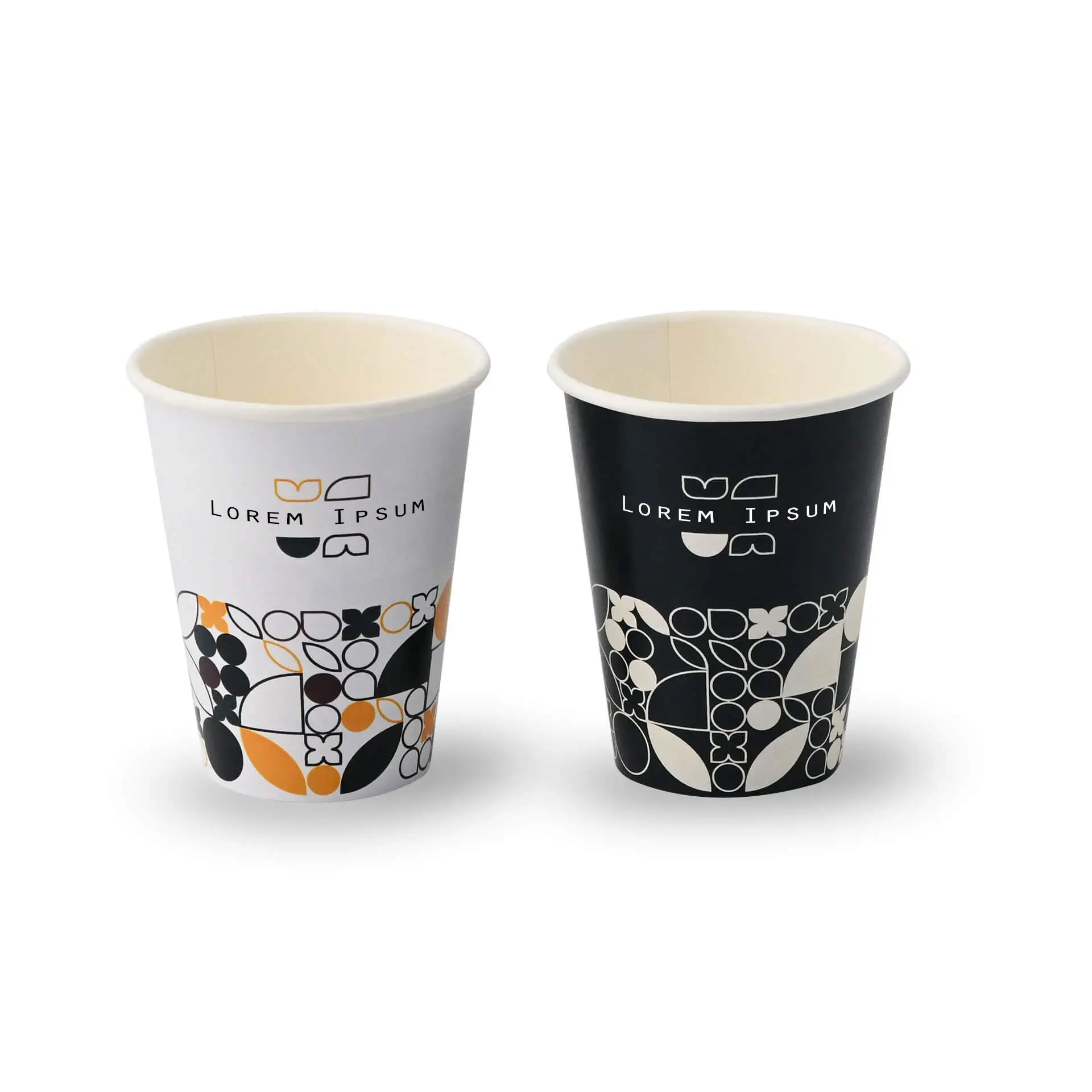 8 oz Paper Cup "Summer Day" single wall, customisable, matte