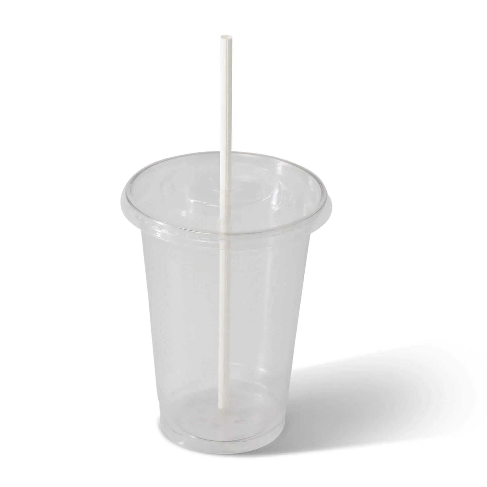 20 cm, Ø 0.5 cm Paper-straws, white, vertical splice, wrapped