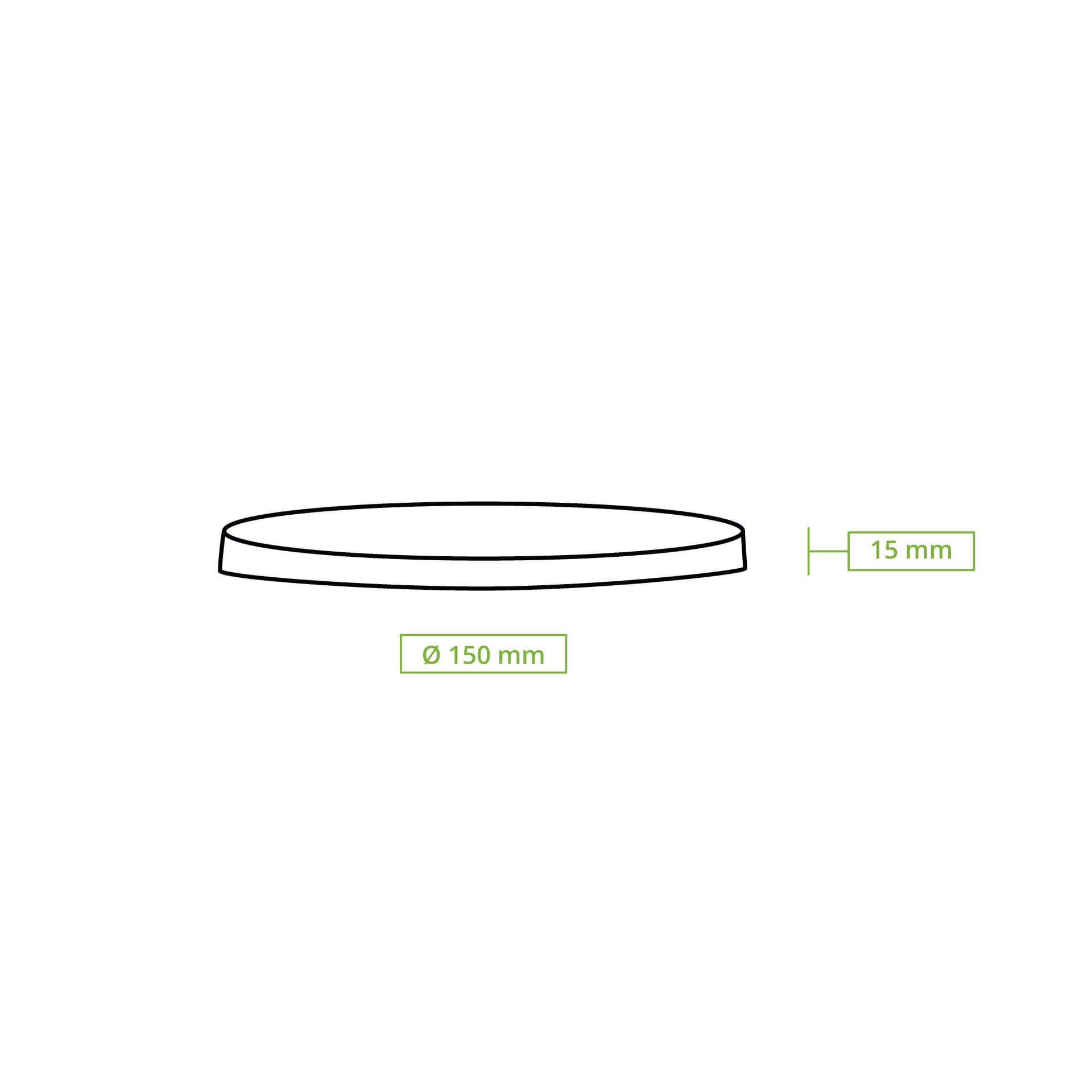 Mehrwegdeckel "merways Bowl" Ø 150 mm, PP, transparent