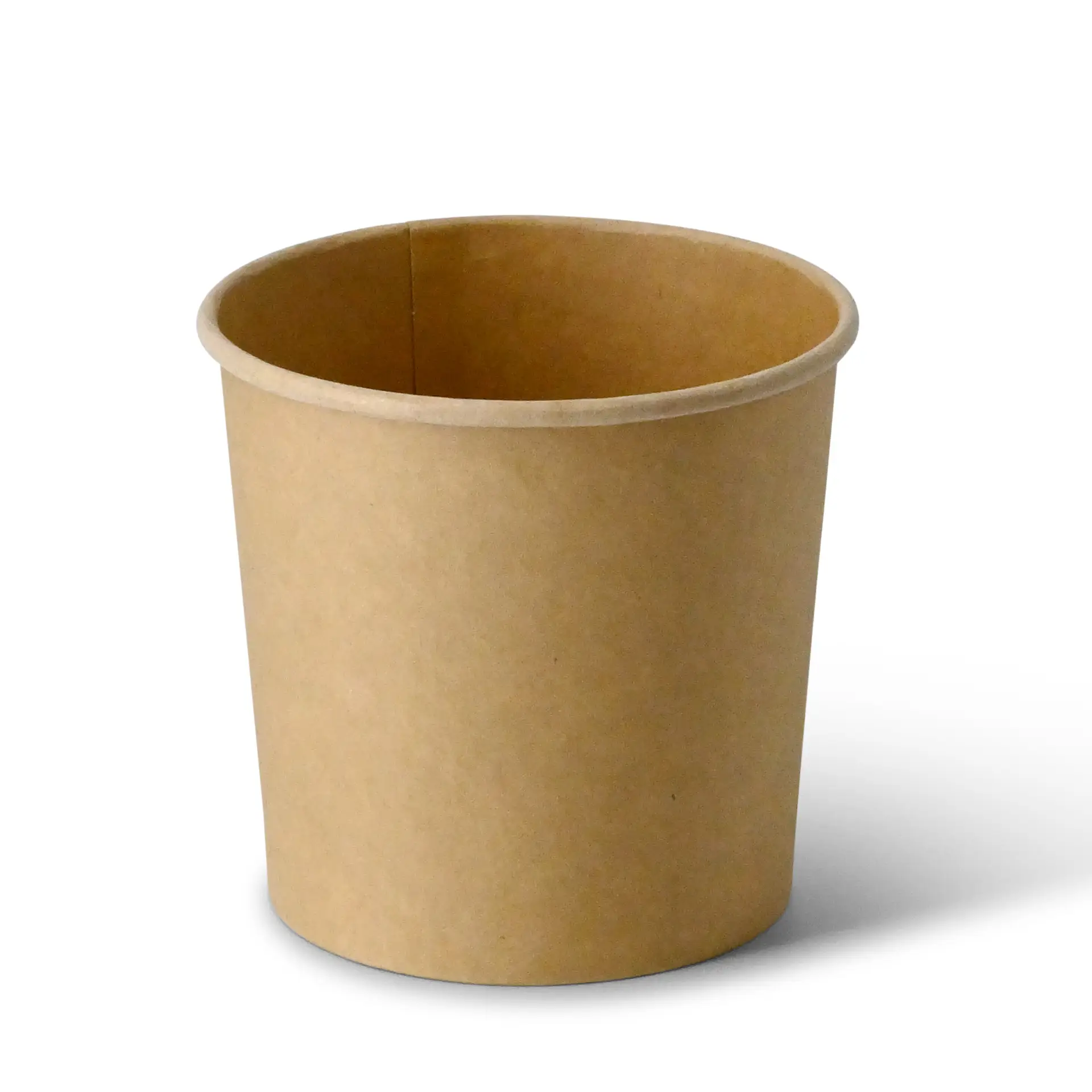 Soup cup to go made of cardboard 600 ml / 24 oz, Ø 115 mm, brown