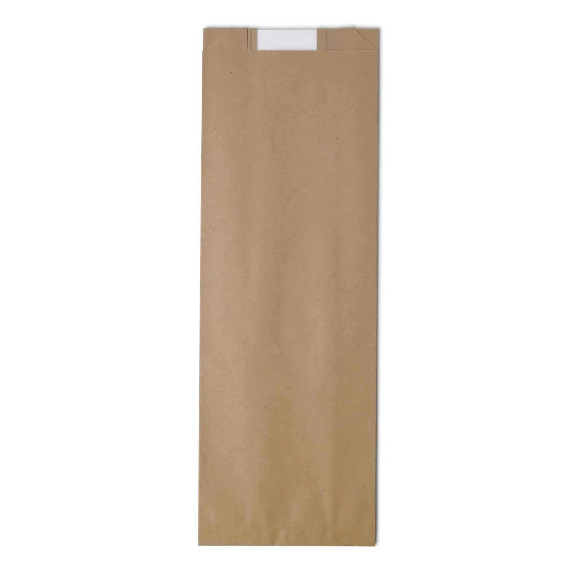 Paper-strip window bags M, 14 + 7 x 41 cm, kraft