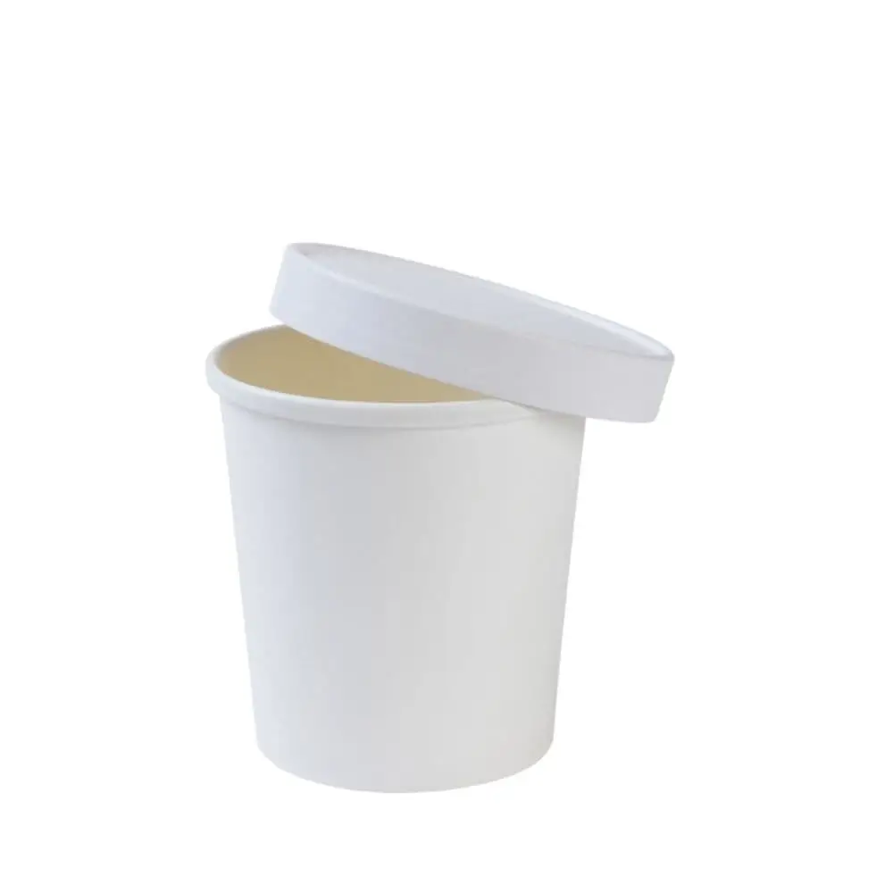 16 oz Cardboard Soup cups (Premium), Ø 95 mm, white