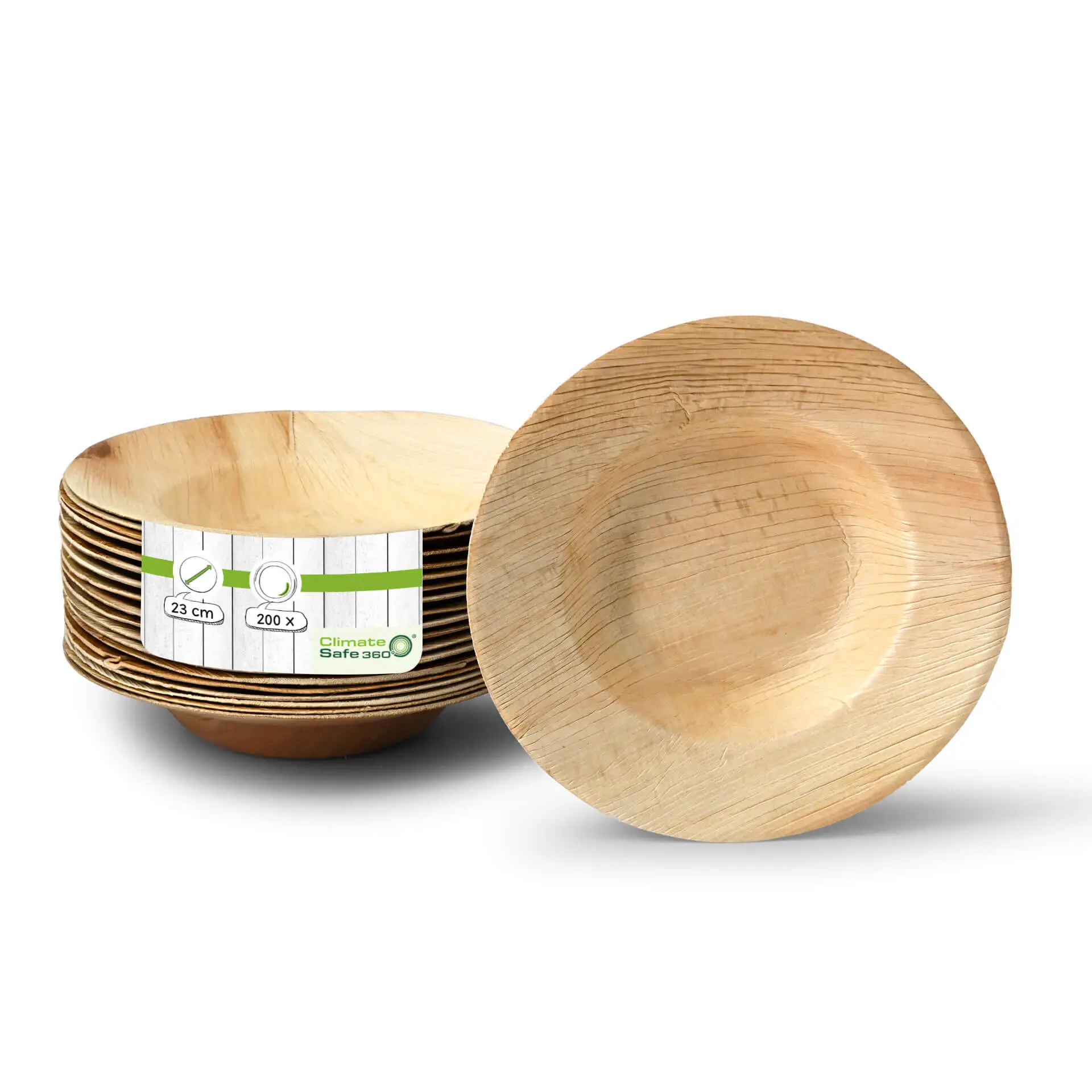 Palm leaf plate "Palmware®" Ø 23 cm, deep, round, with rim