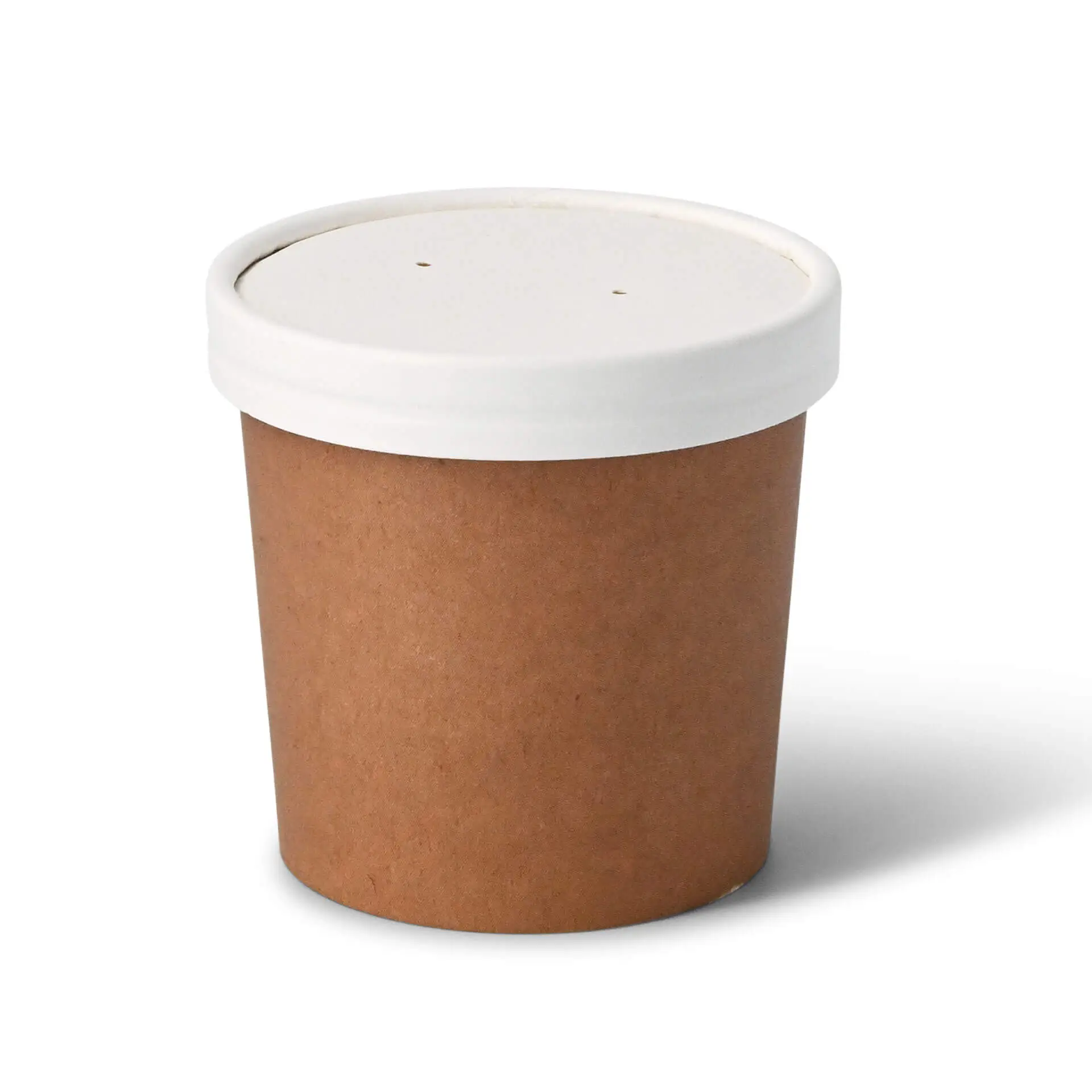 12 oz Cardboard Soup cups, Ø 91 mm, kraft, Icons