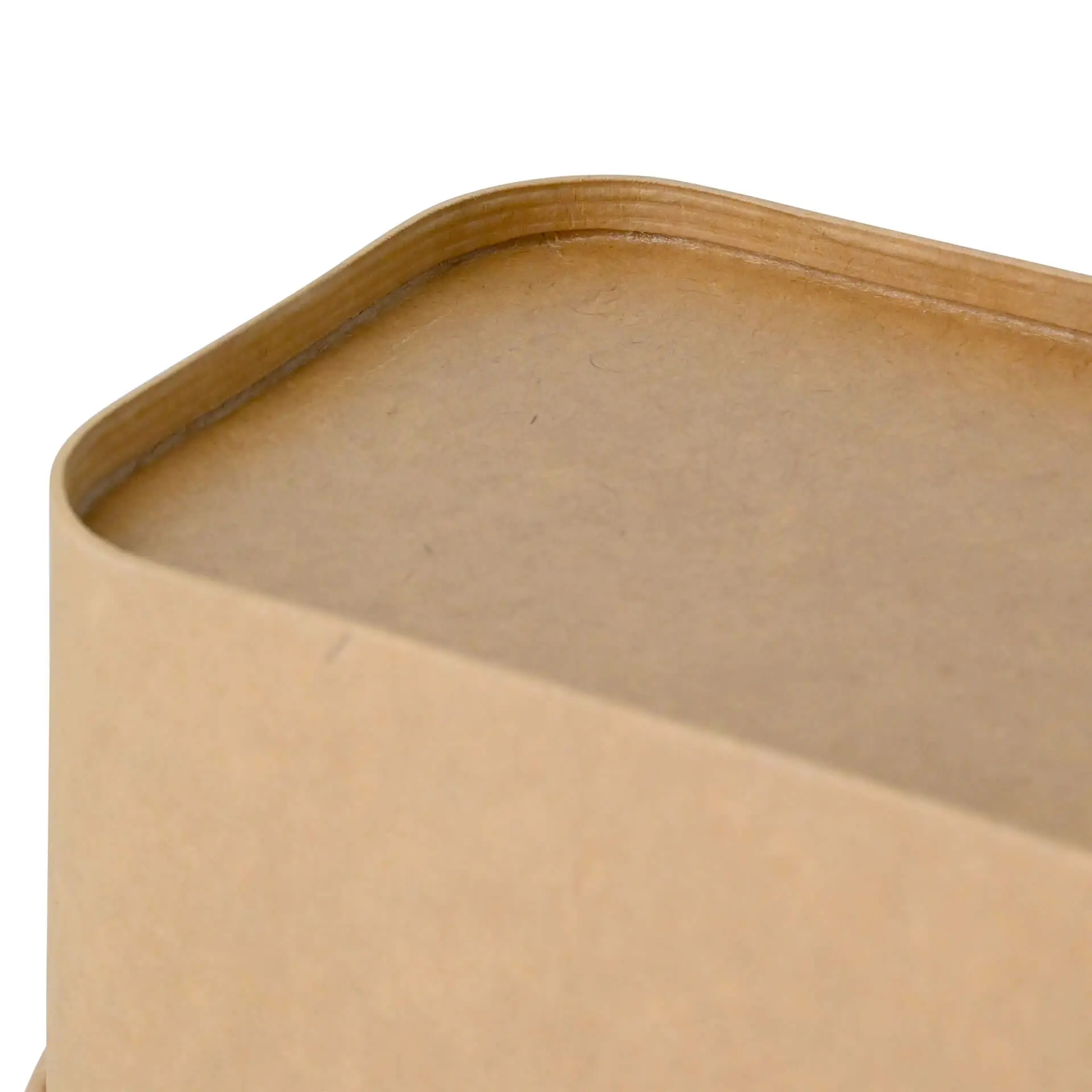 Cardboard-bowls 1000 ml, 17,5 x 12,5 x 7,5 cm, brown, rectangular