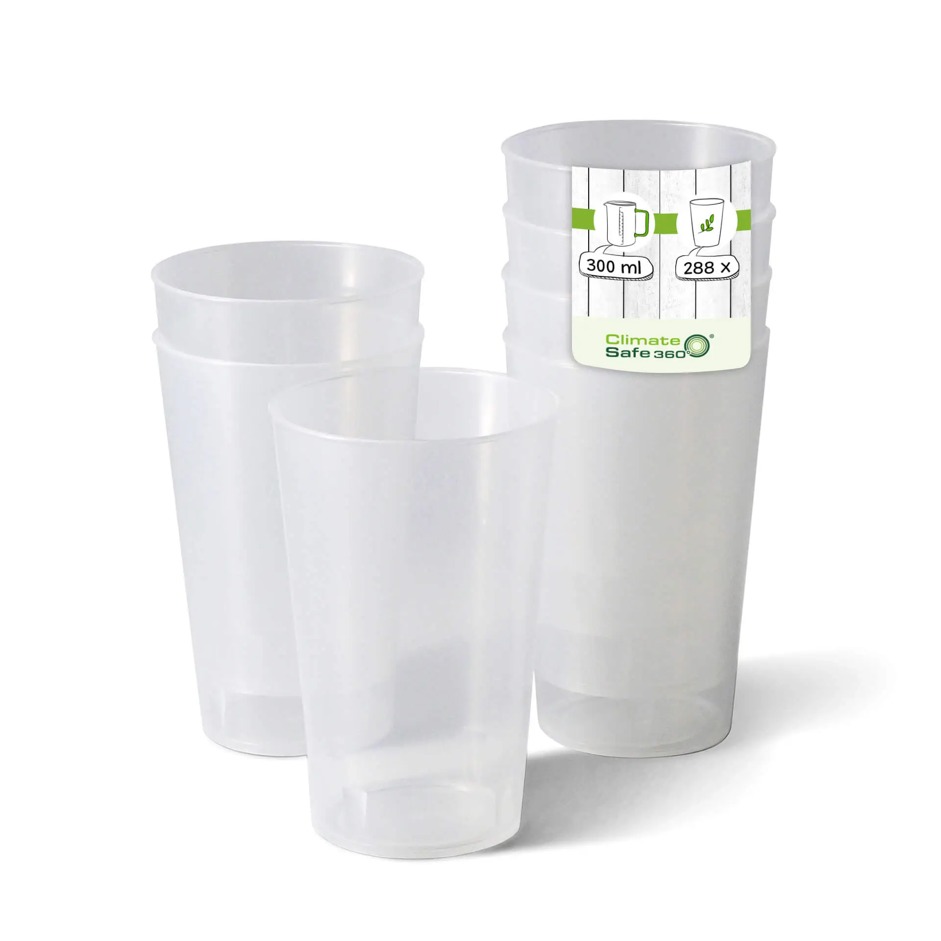 11 oz, 77 mm Reusable cup, PP, transparent