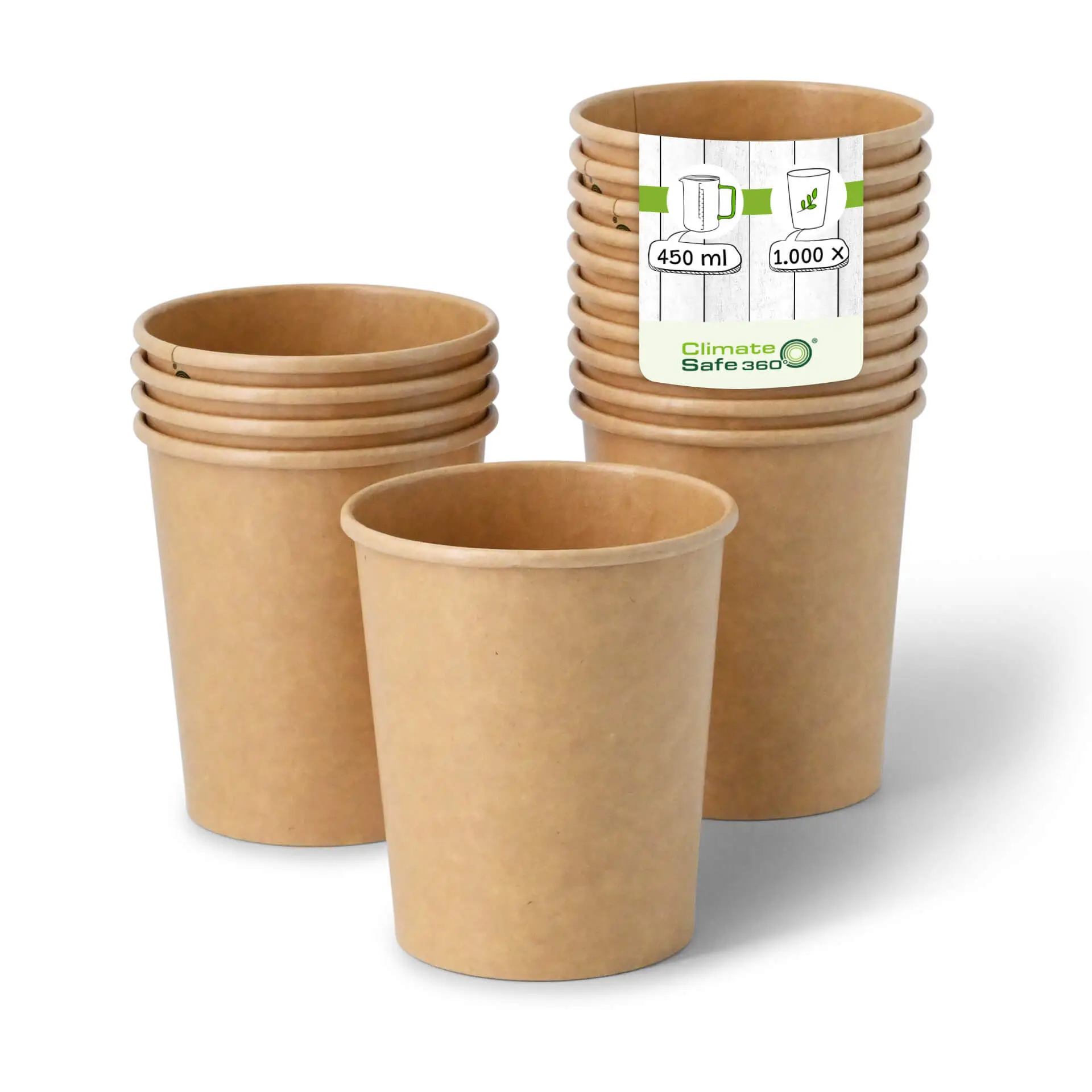 16 oz Paper-ice-cream cups XXL, Ø 92 mm, brown