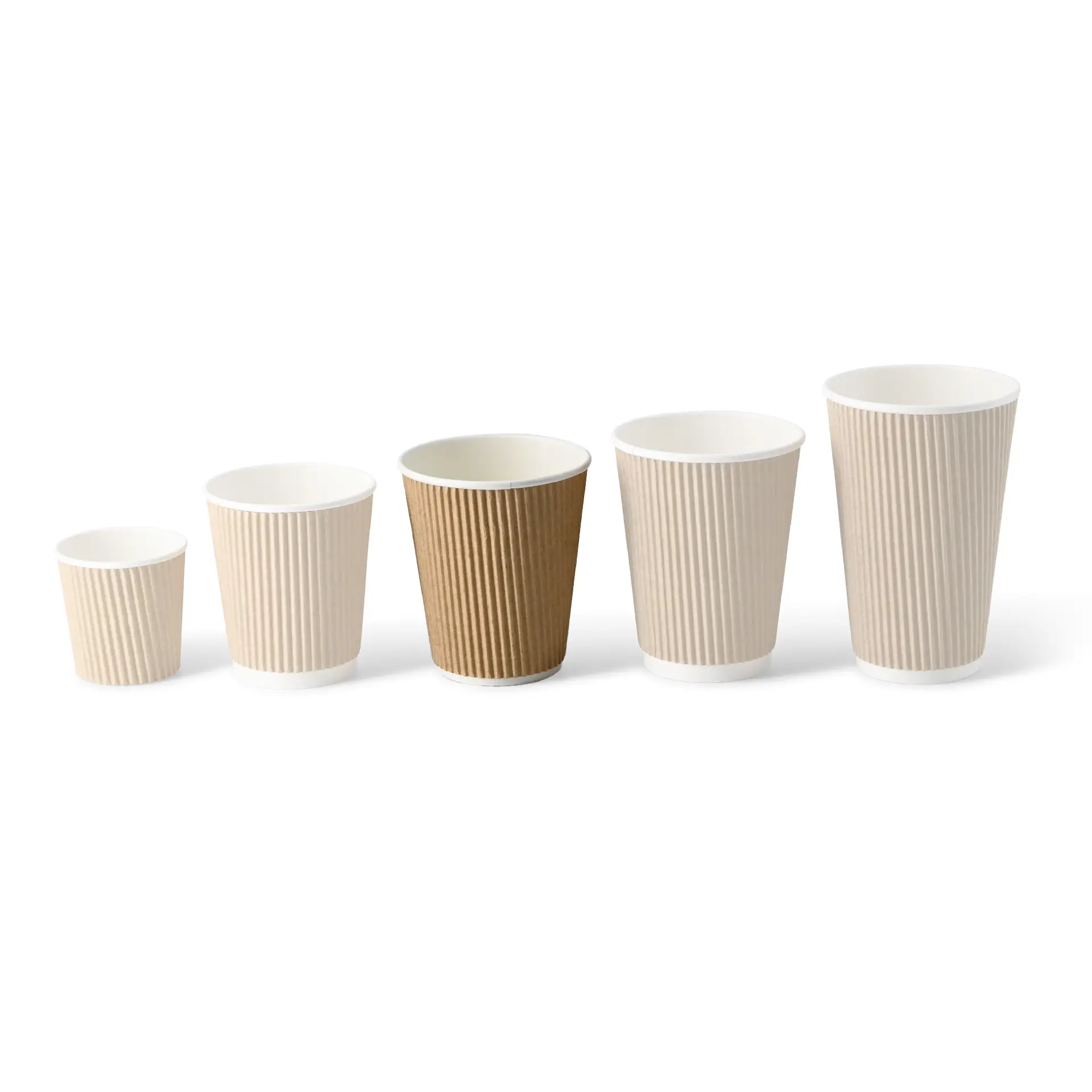 10 oz Ripple cup / Coffee Cups, Ø 90 mm, kraft