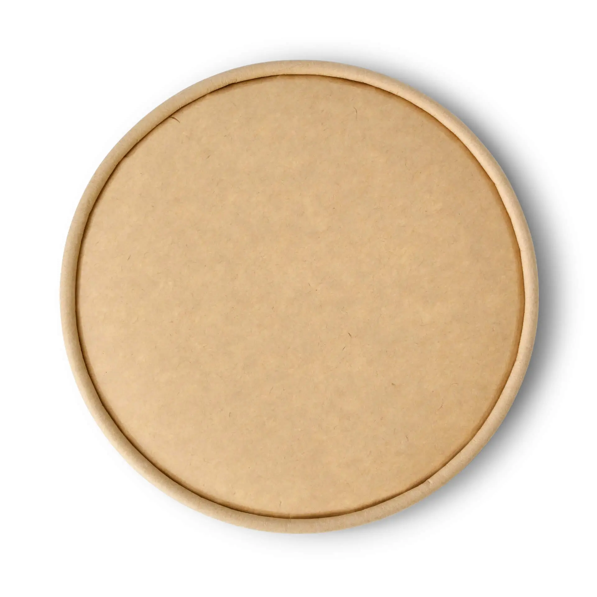 Cardboard-lids Ø 150 mm, brown, PLA-coated