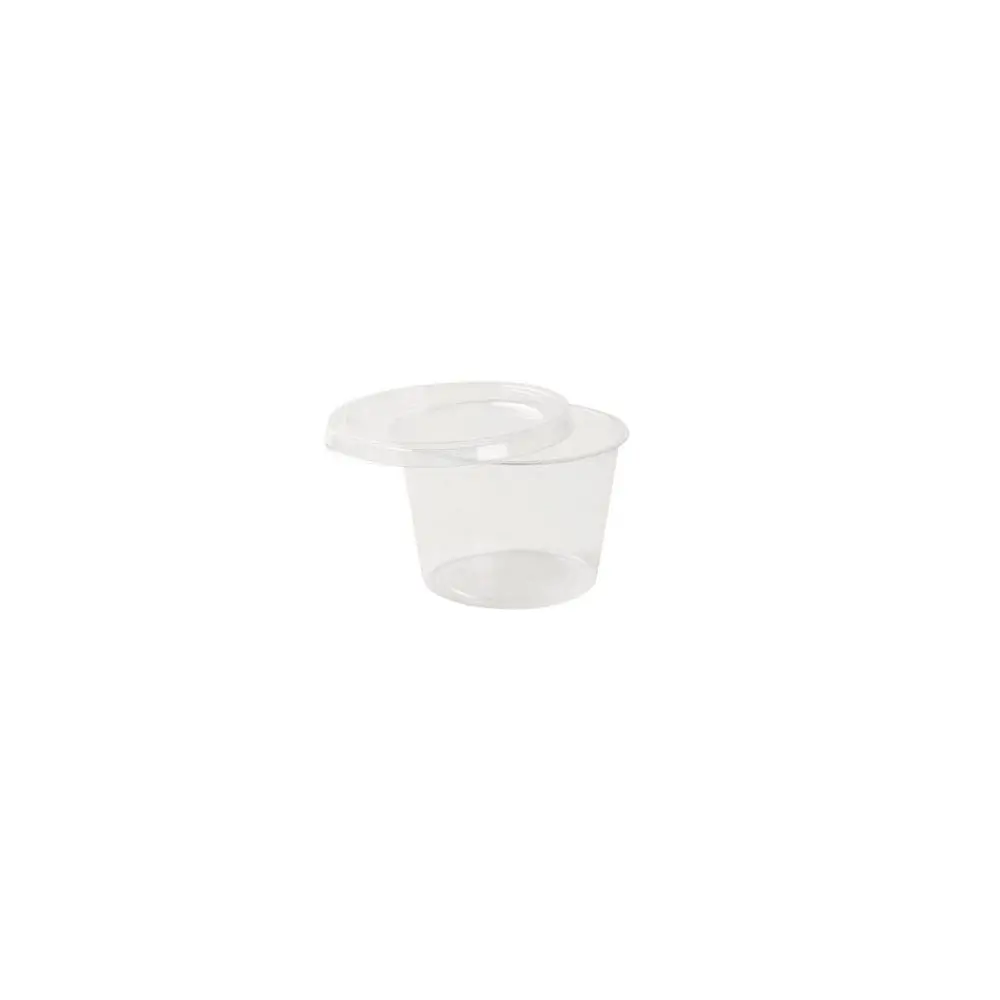 100 ml / 3.5 oz PLA portion cups, Ø 70 mm, clear, round