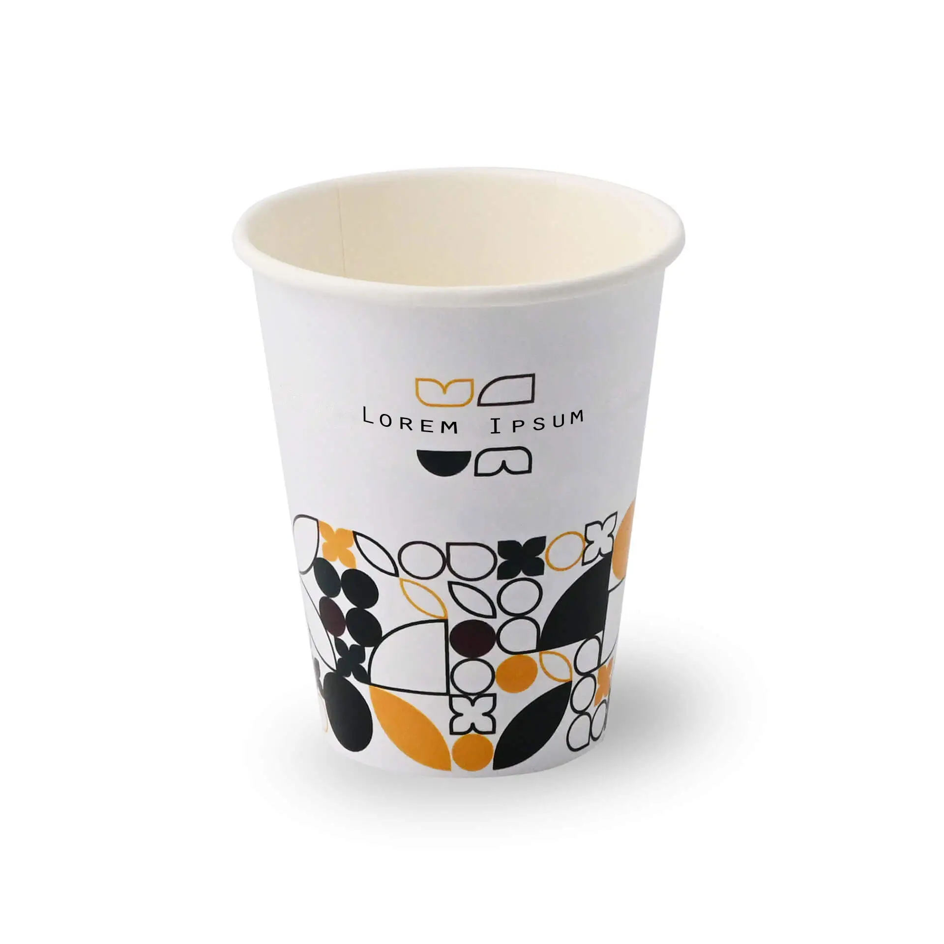 8 oz Paper Cup "Summer Day" single wall, customisable, matte