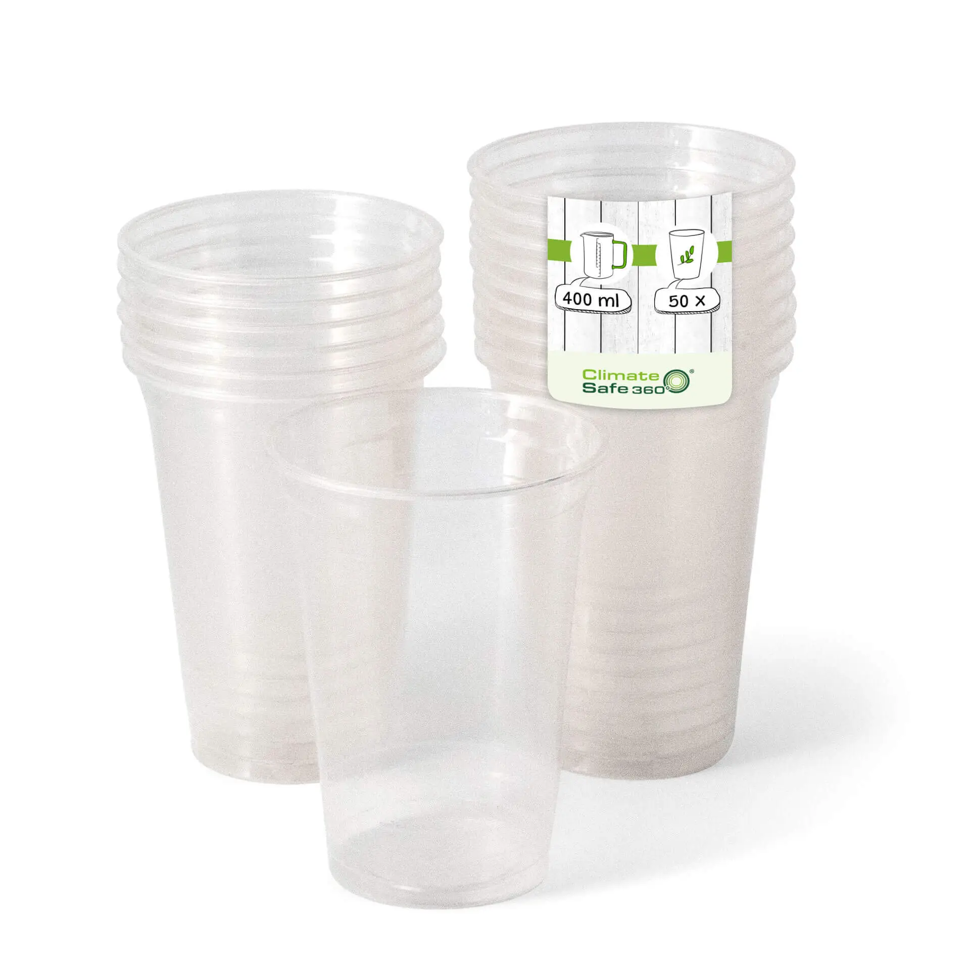 PLA-Klarbecher 400 ml / 16 oz, Ø 95 mm