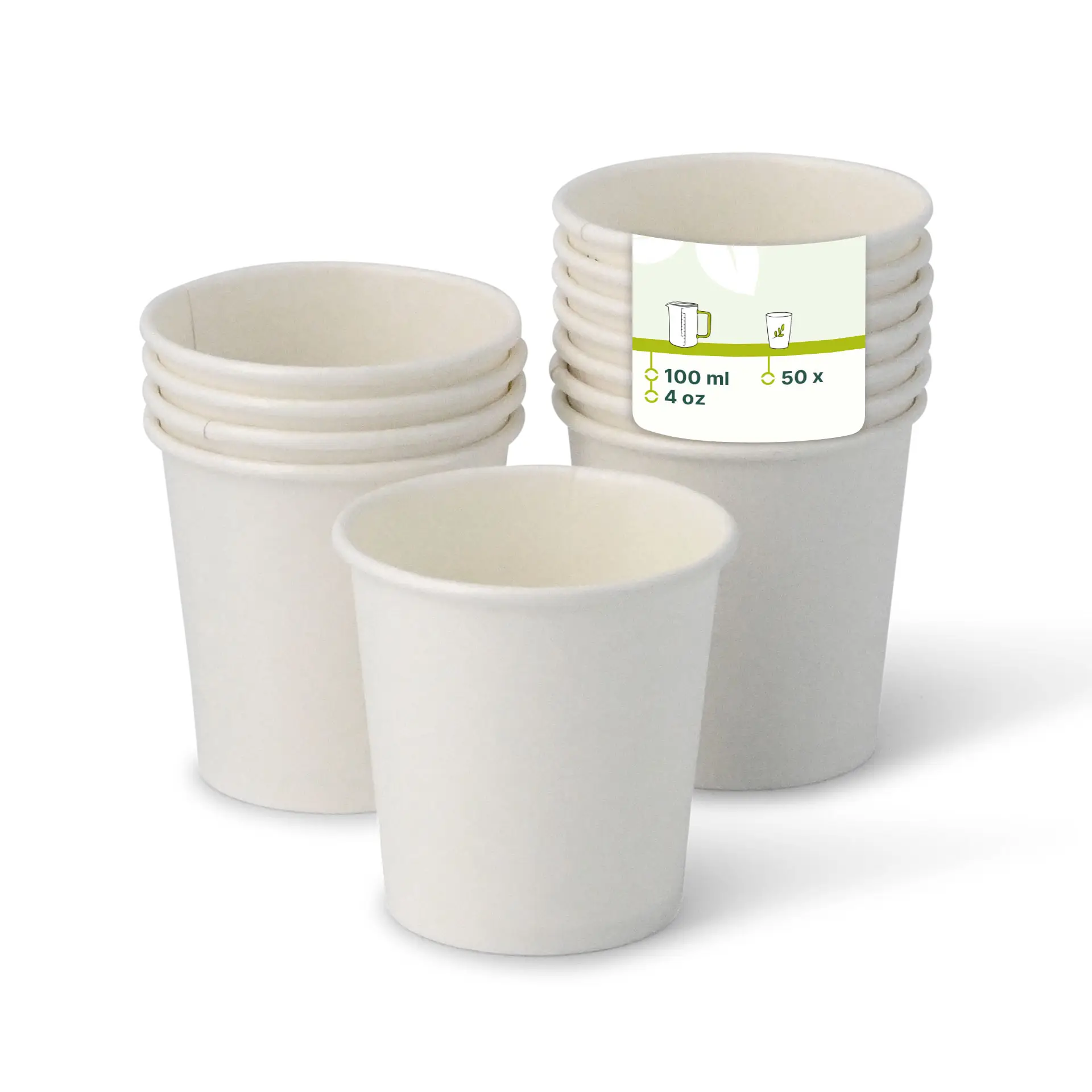 4 oz Paper cups single wall, Ø 62 mm, white