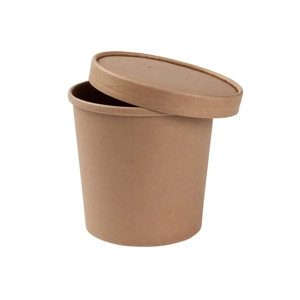 24 oz Cardboard Soup cups (Premium), Ø 115 mm, kraft