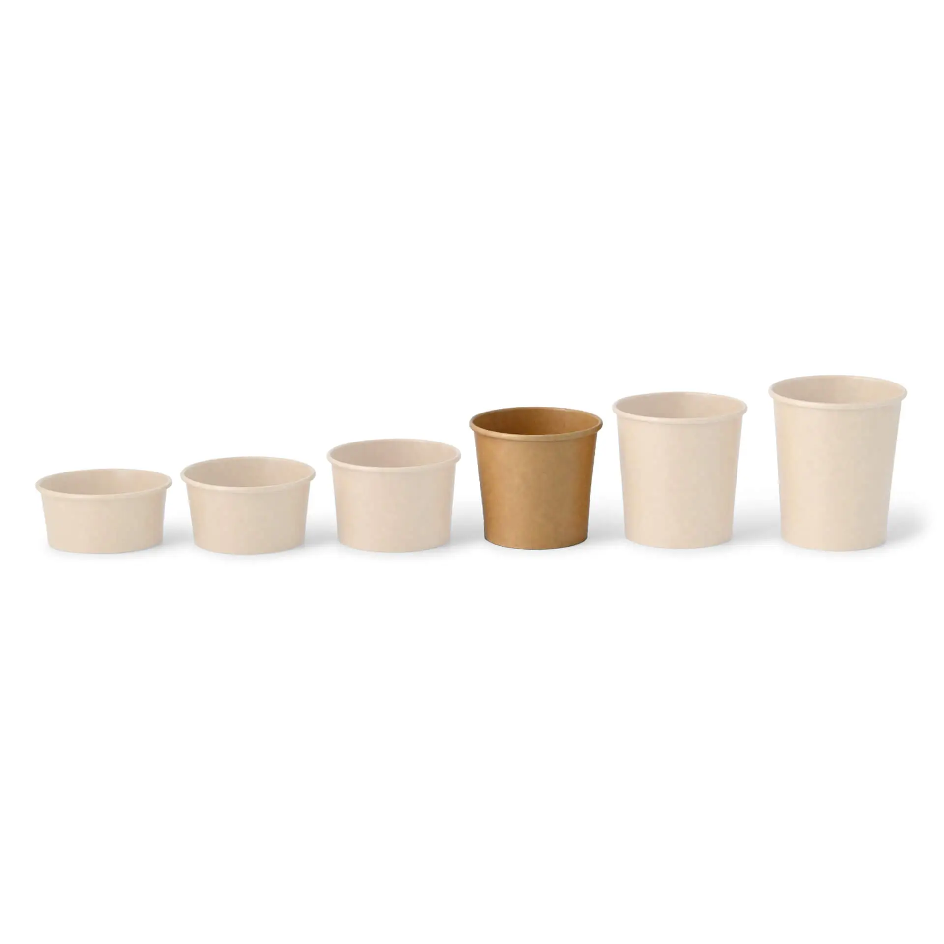 10 oz, max. 12 oz Paper-ice-cream cups L, Ø 92 mm, brown