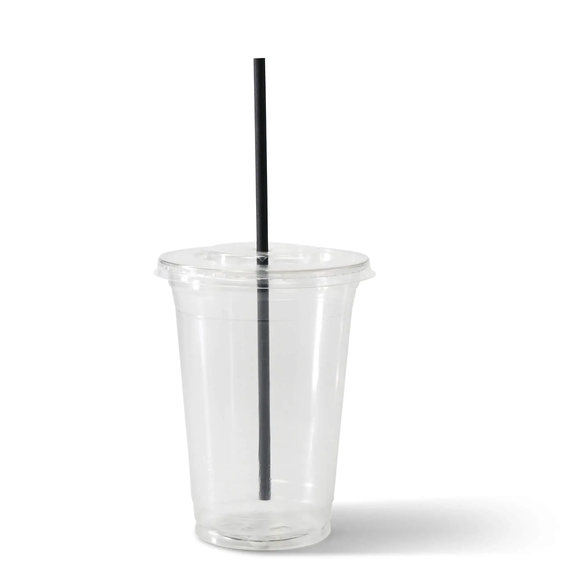 20 cm, Ø 0.5 cm Paper-straws, black, vertical splice