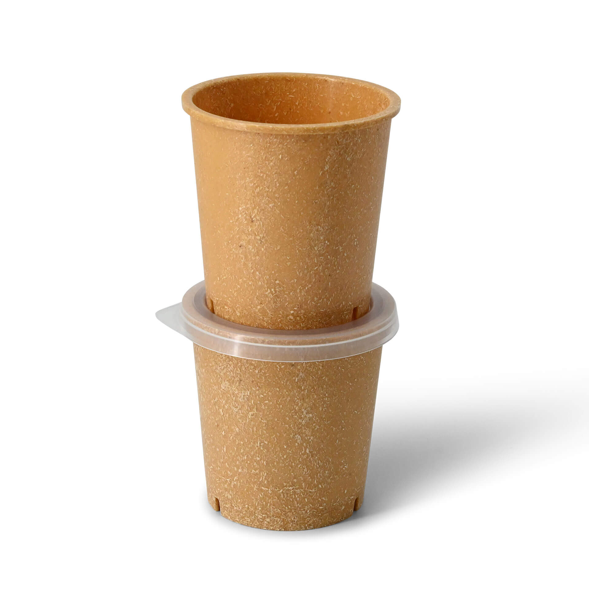 Mehrweg-Becher "Häppy Cup" 400 ml, Ø 95 mm, Karamell / braun