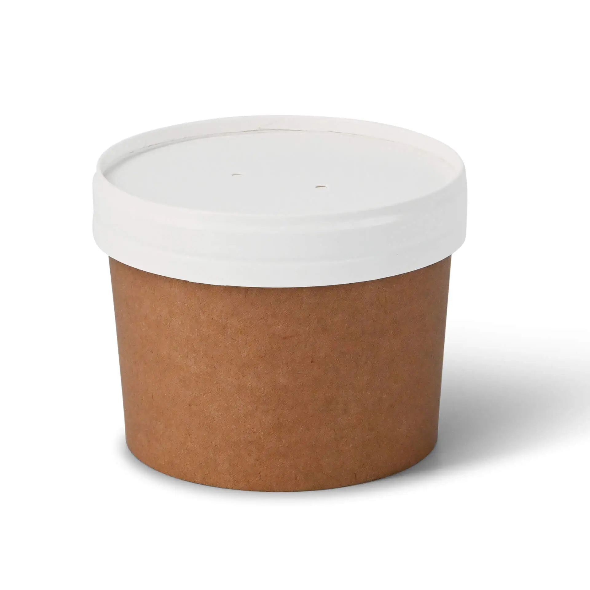 21 oz Cardboard Soup cups, Ø 114 mm, kraft, Icons