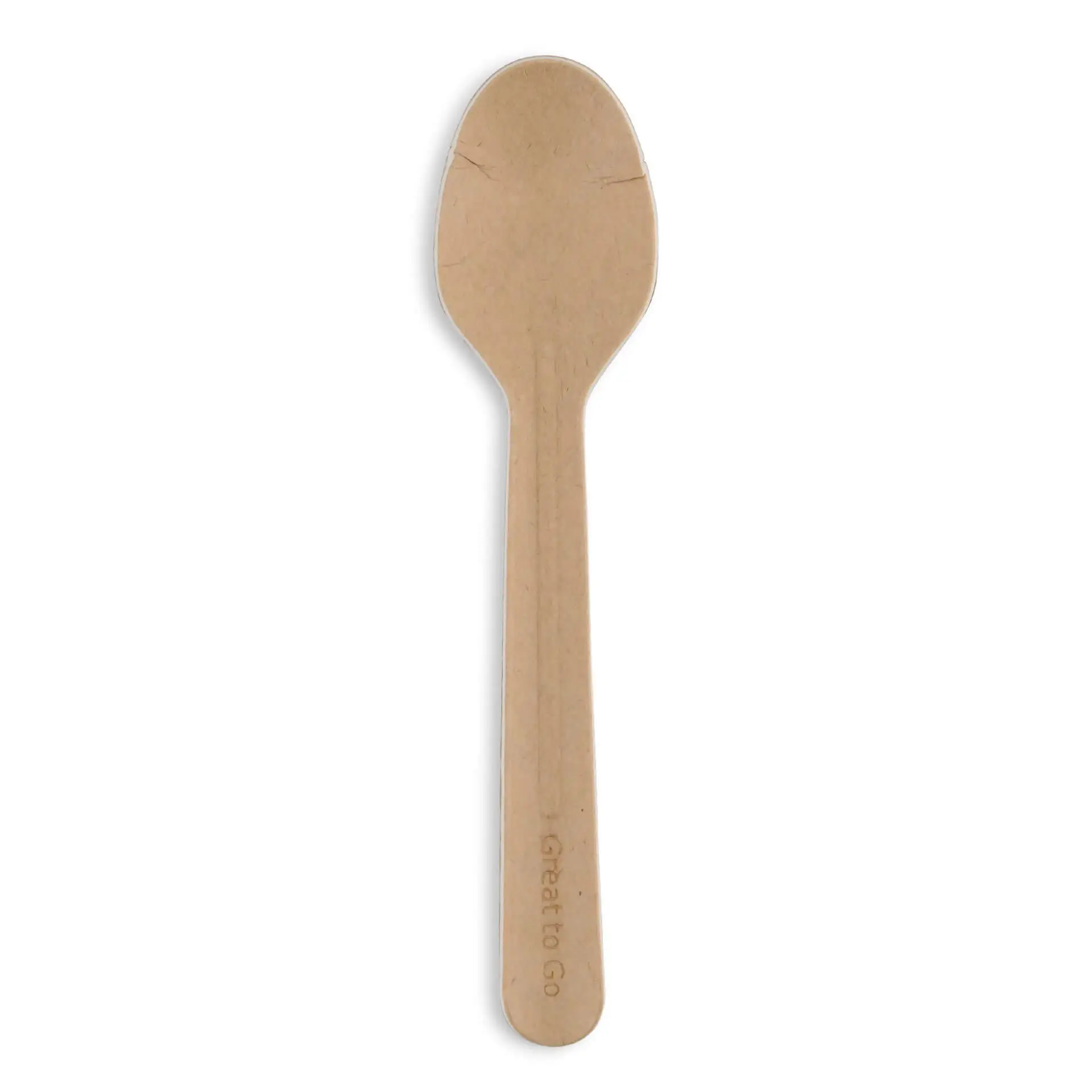 Paper spoons 16,5 cm, kraft