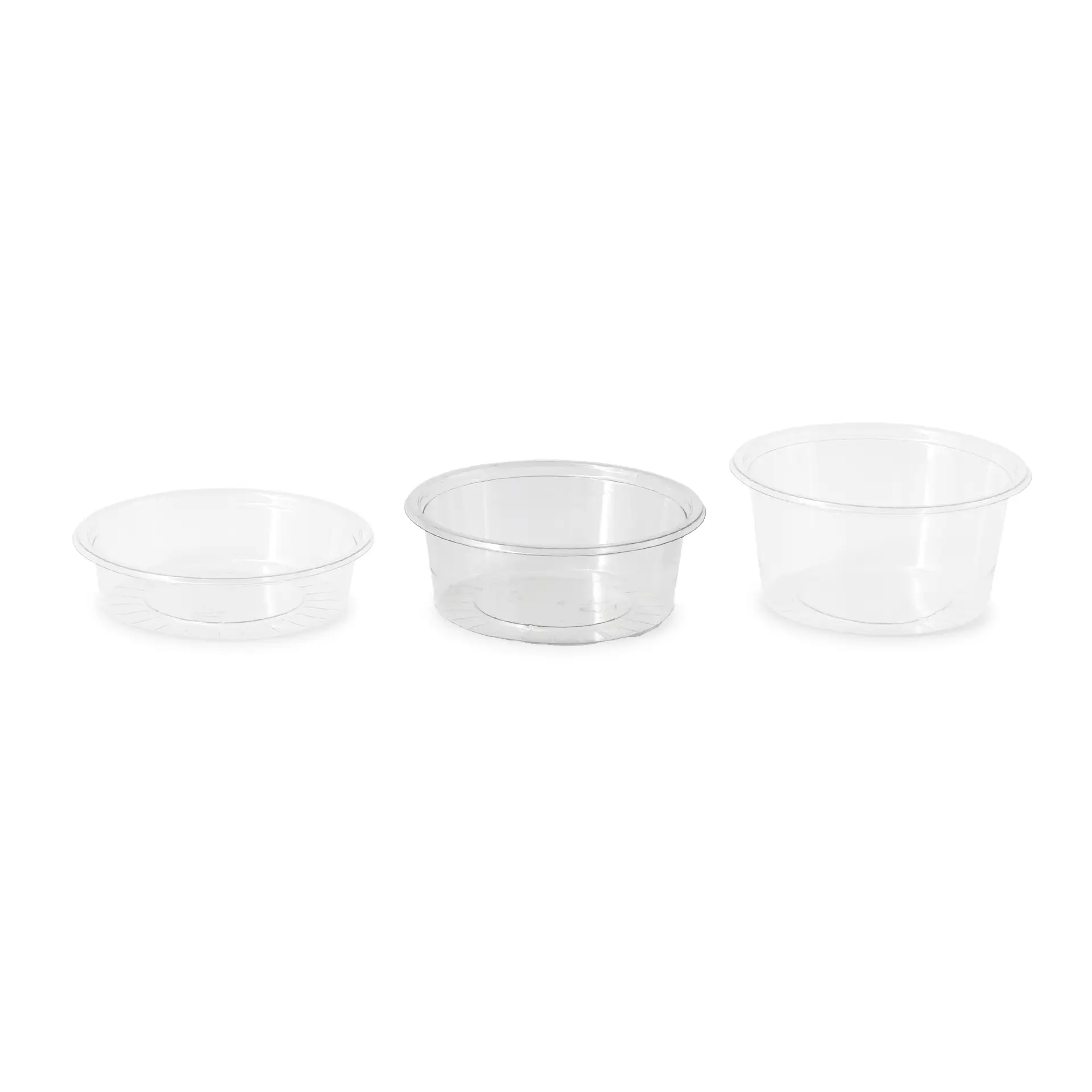 rPET-Portionsbecher 80 ml, Ø 75 mm, transparent