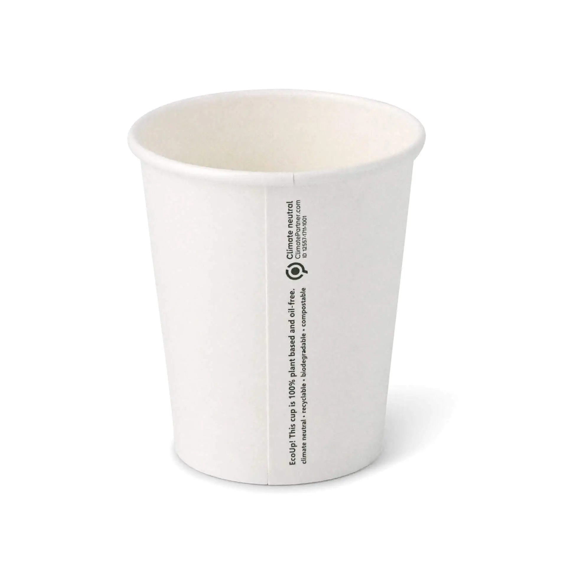 8 oz Paper cups single wall, Ø 80 mm, white