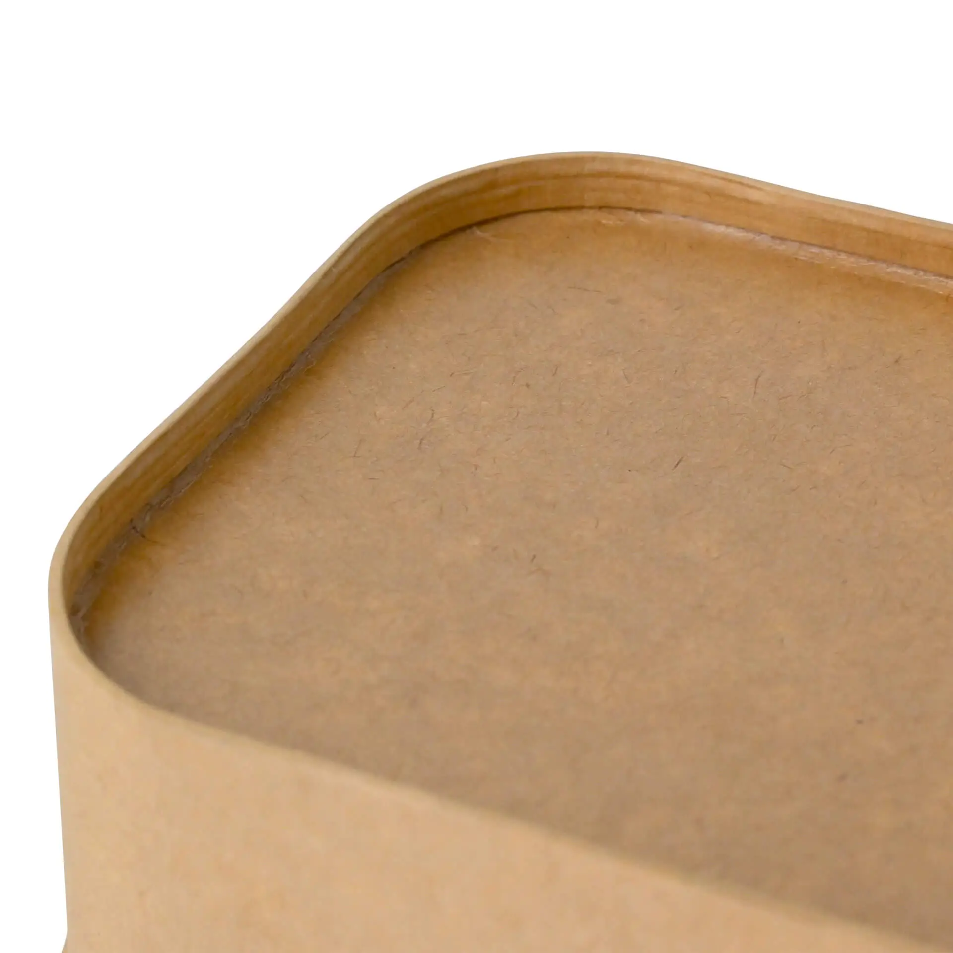 Cardboard-bowls 750 ml, 17,5 x 12,5 x 5,5 cm, brown, rectangular