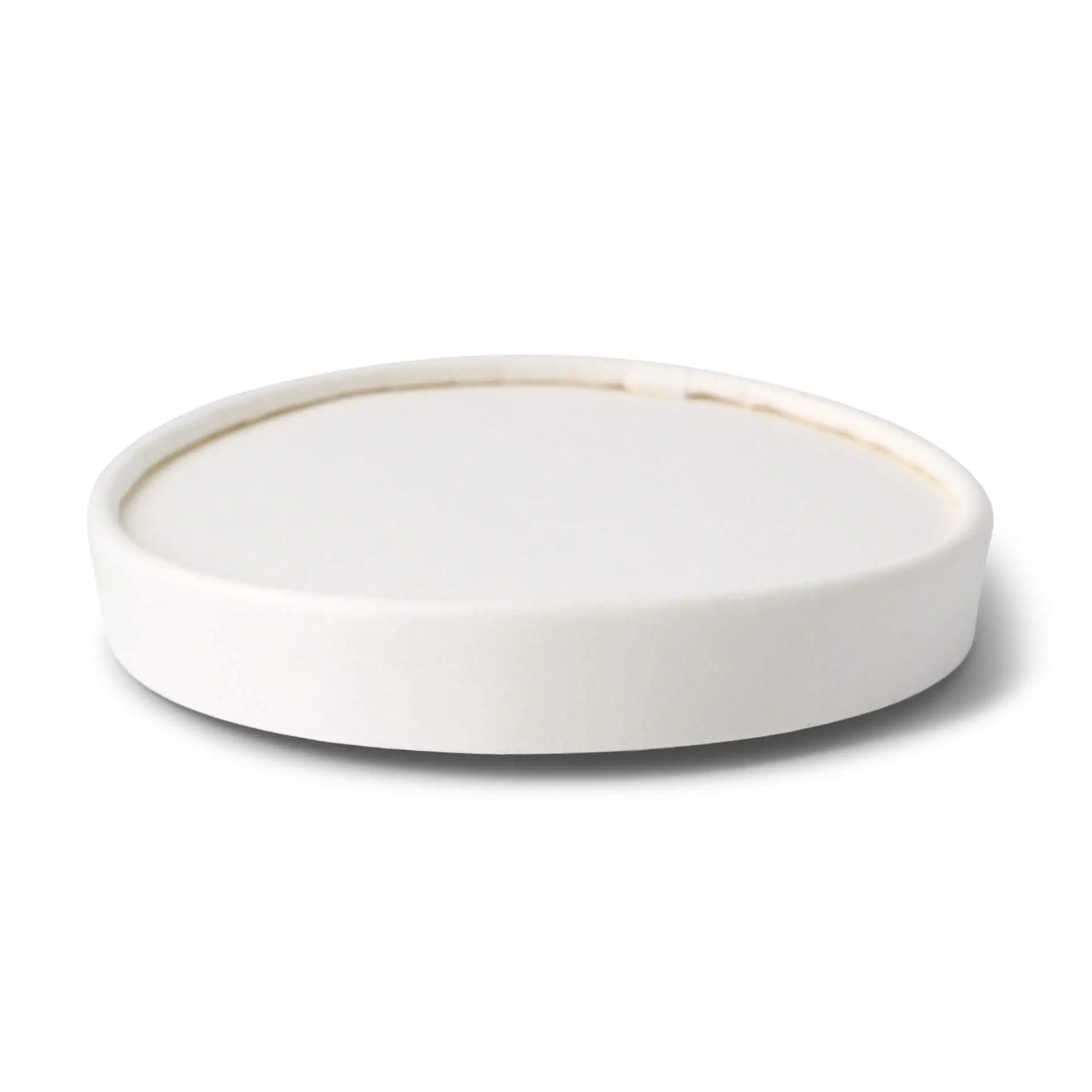 Cardboard-lids Ø 92 mm, white (for ice cream cups)