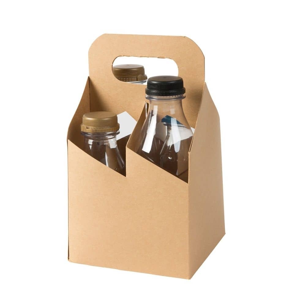 4er Flaschenträger faltbar und recyclebar