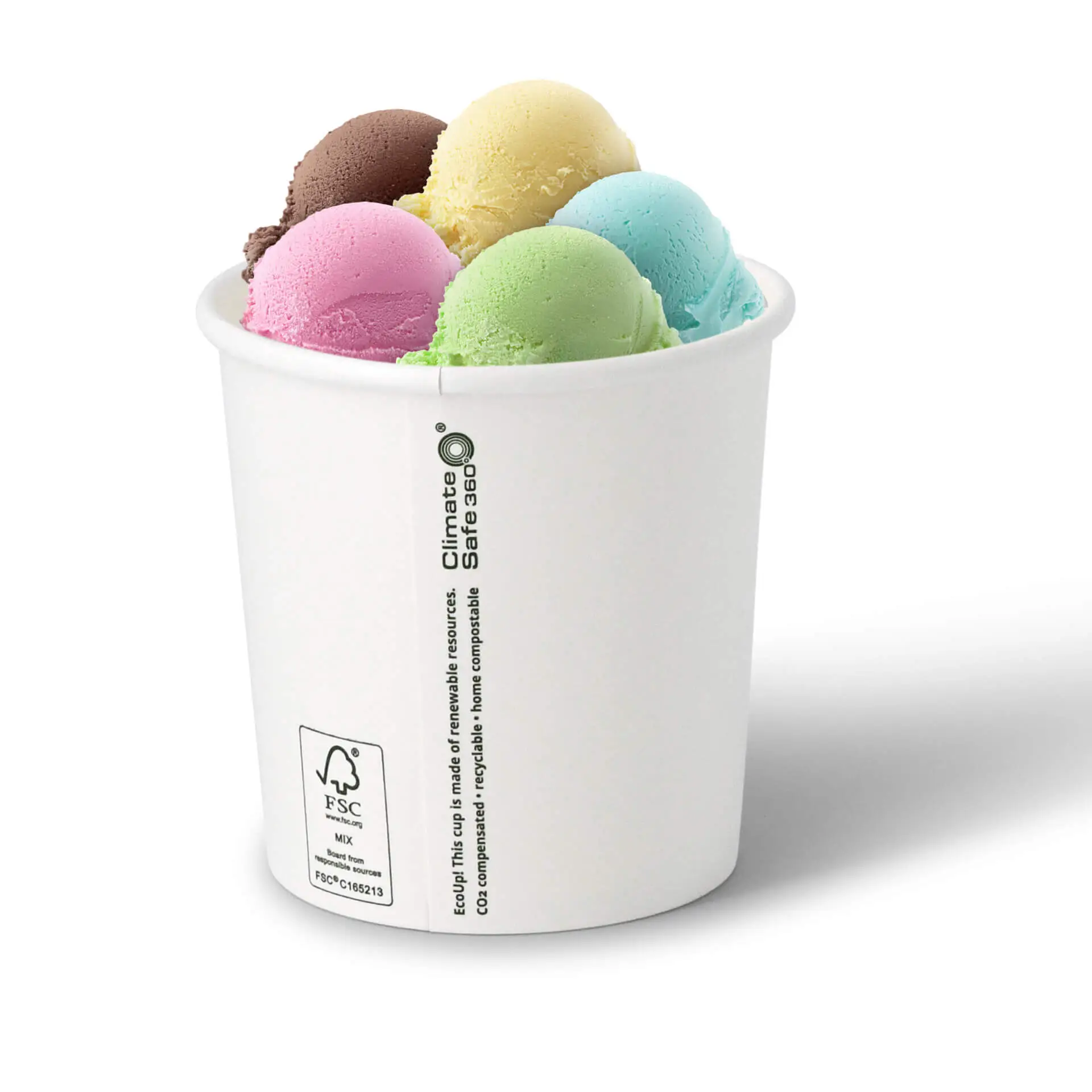 12 oz, max. 14 oz Paper-ice-cream cups XL, Ø 92 mm, white