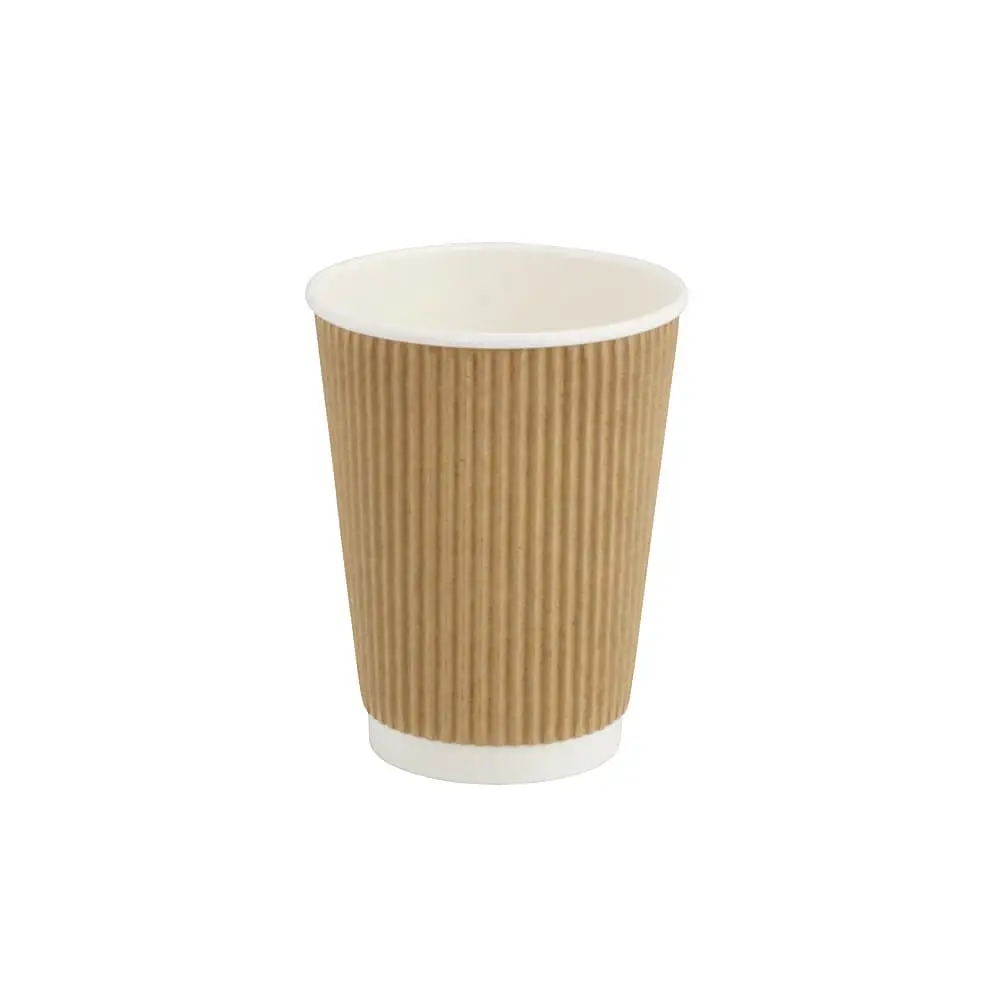 12 oz Ripple cup / Coffee Cups, Ø 90 mm, kraft