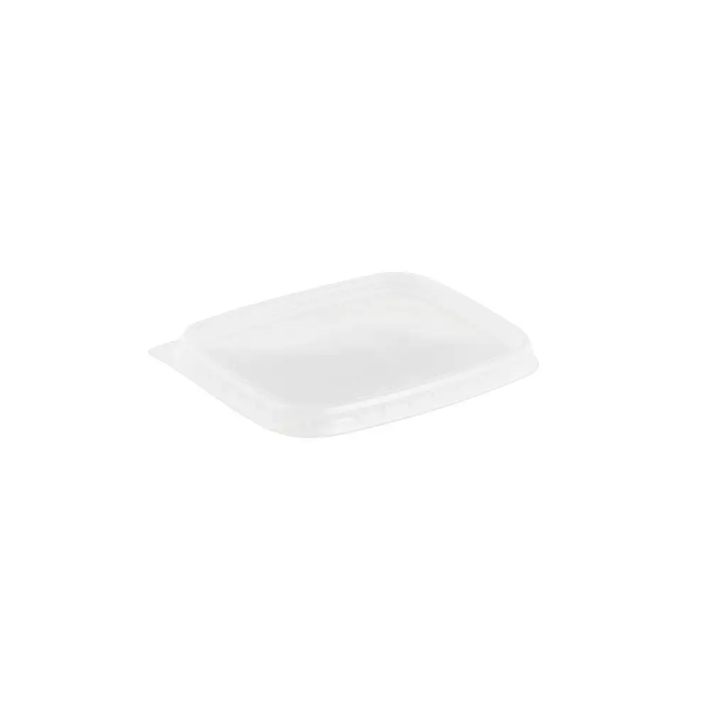 PP-lids 10.5 x 8 cm, clear, rectangular