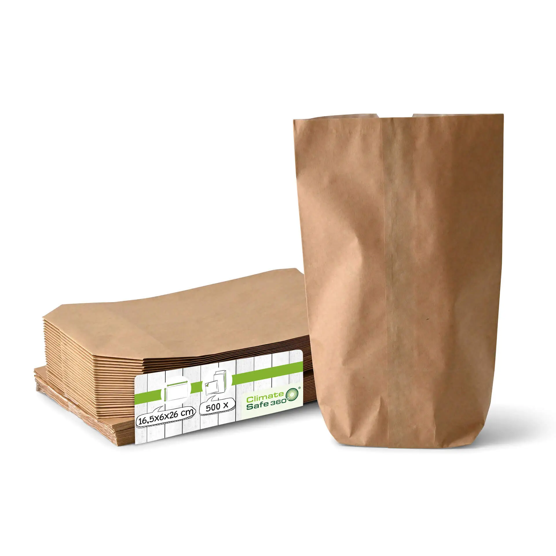 Snack-bags 16.5 x 26 x 6 cm, double layered, greaseproof