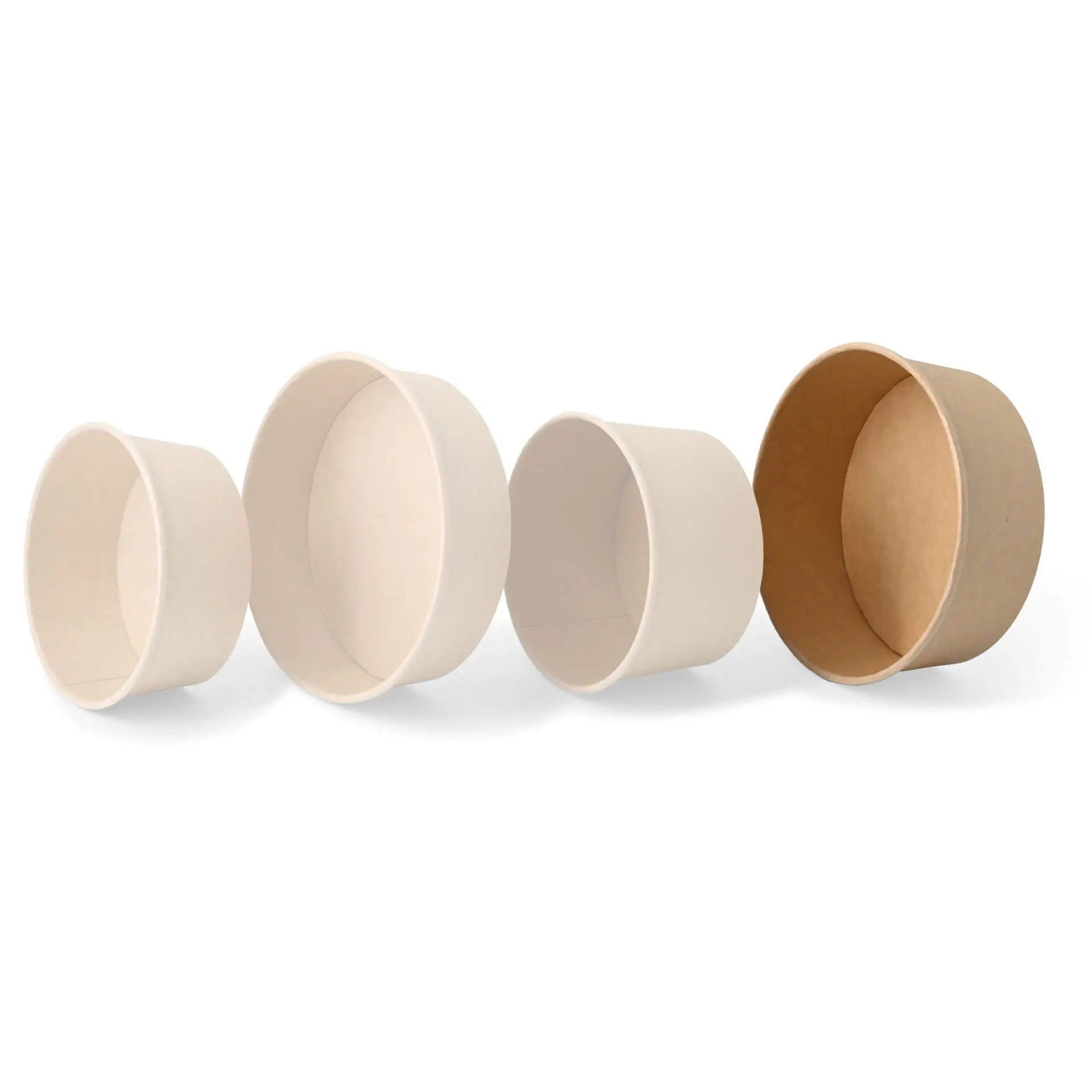 Premium-cardboard bowls 1.000 ml, Ø 185 mm, brown, round