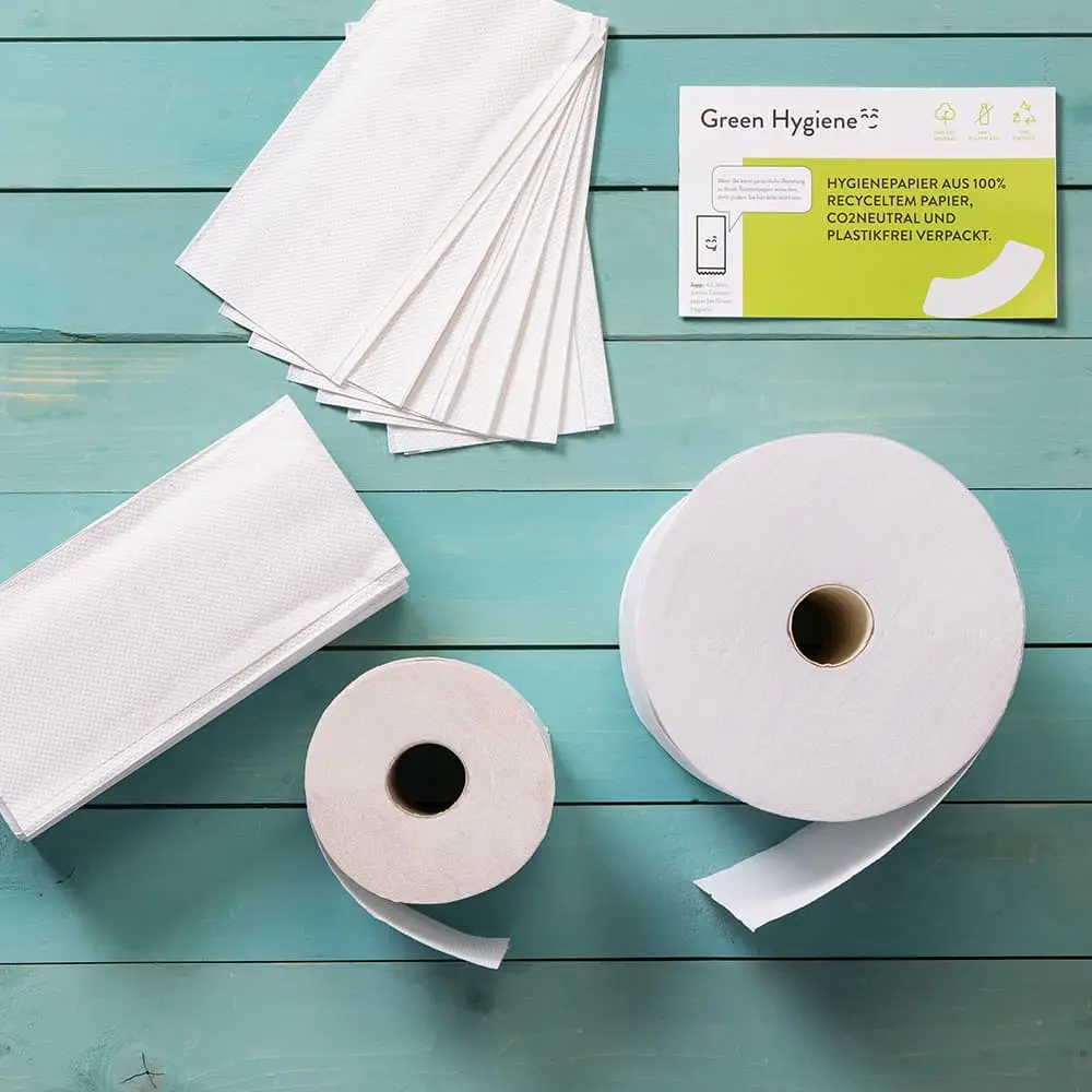 Toilettenpapier aus recyceltem Papier, 2-lagig, 500 Blatt