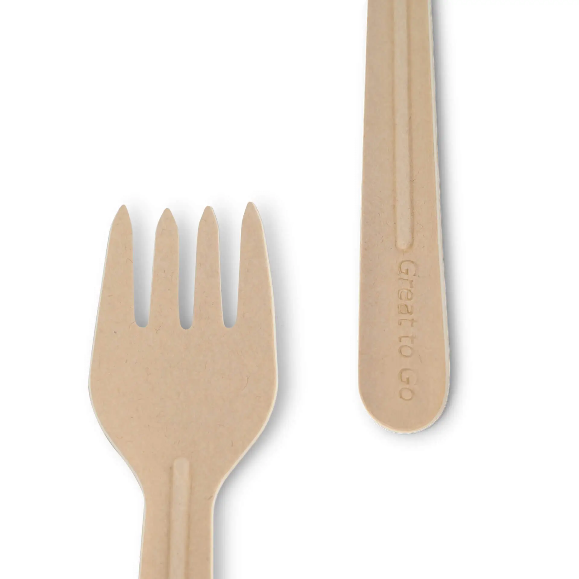 Paper forks 16,5 cm, kraft