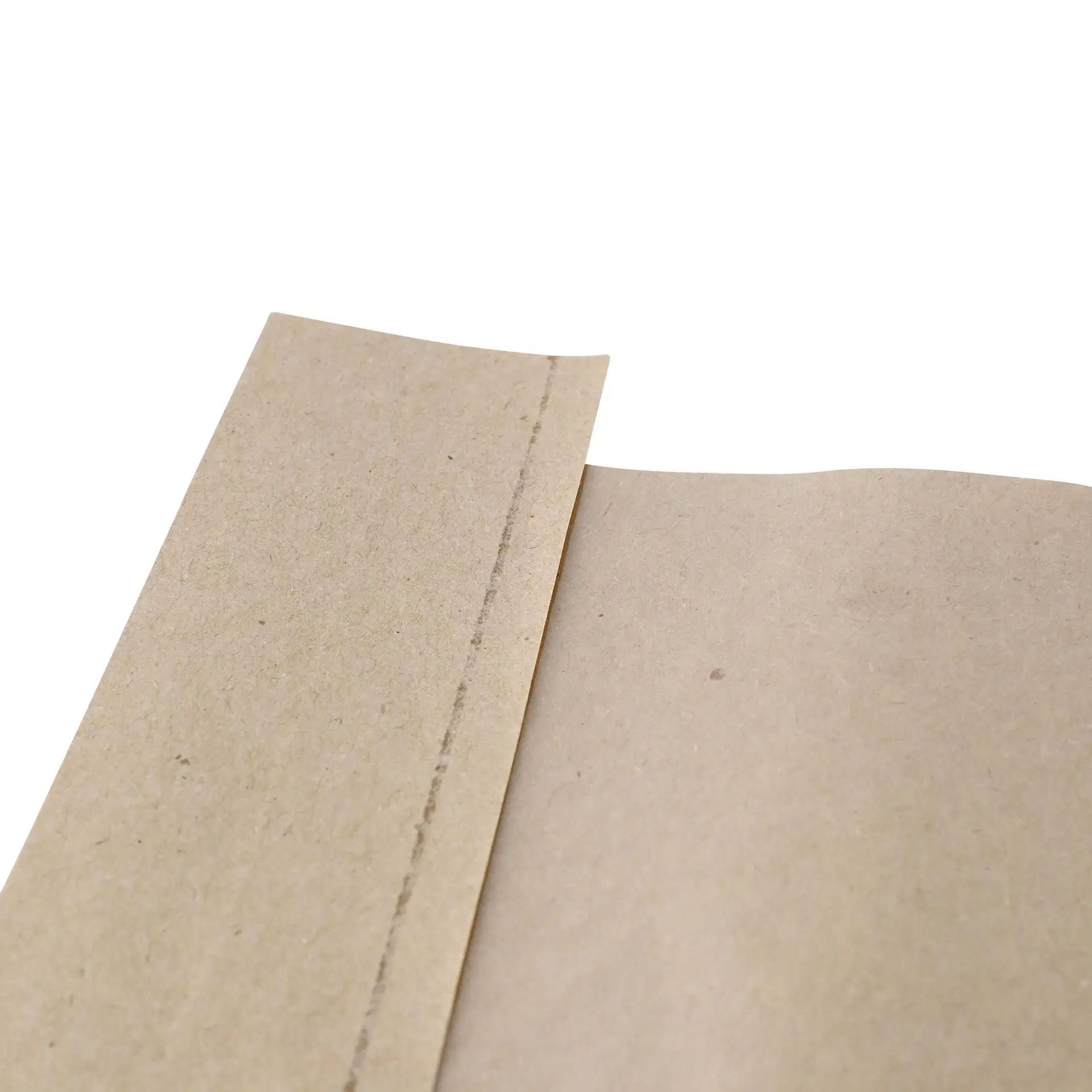 Strip window paper bags, 20 + 5 x 27 cm, brown