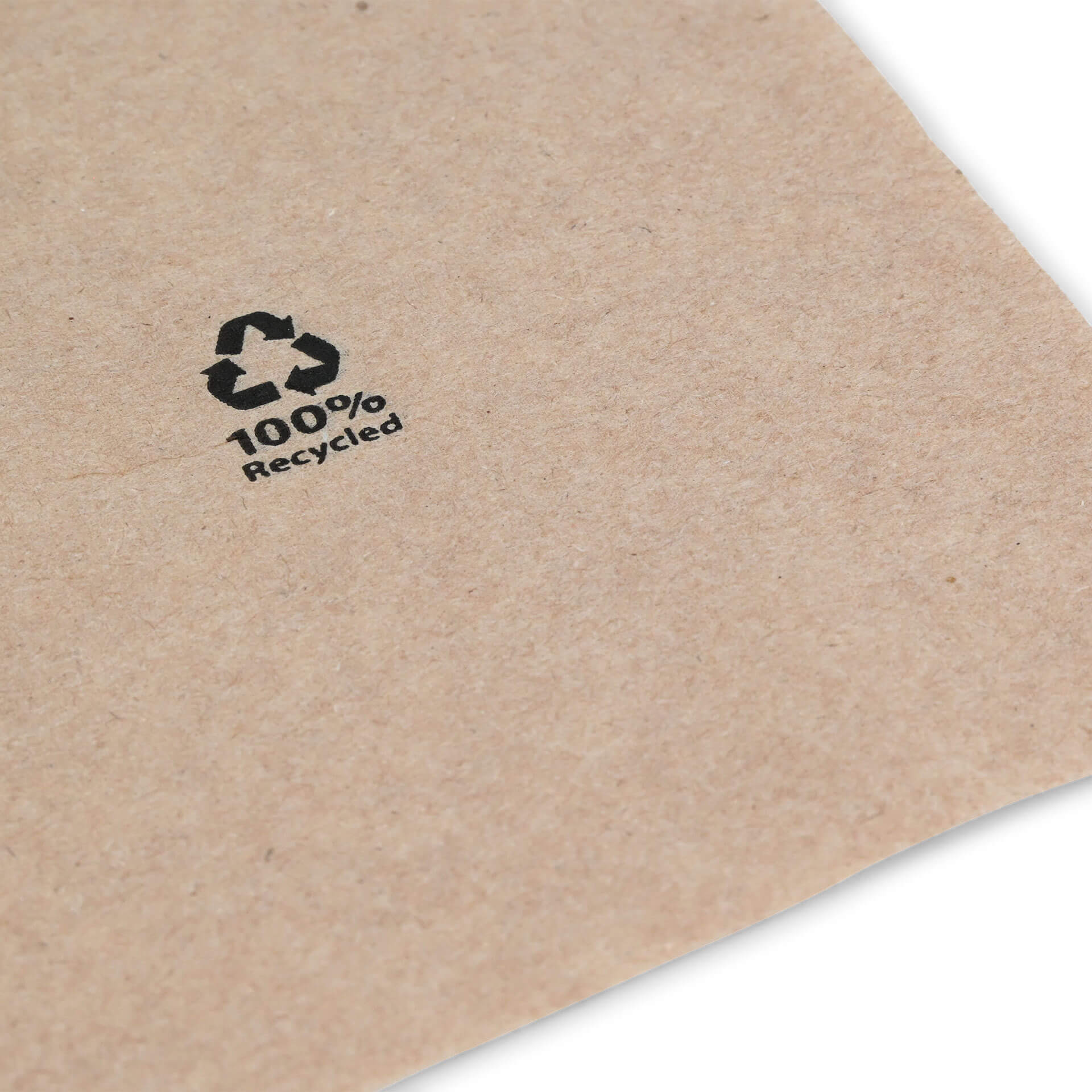 Servietten aus recyceltem Papier 33 x 33 cm, 2-lagig, 1/4 Falz, ungebleicht
