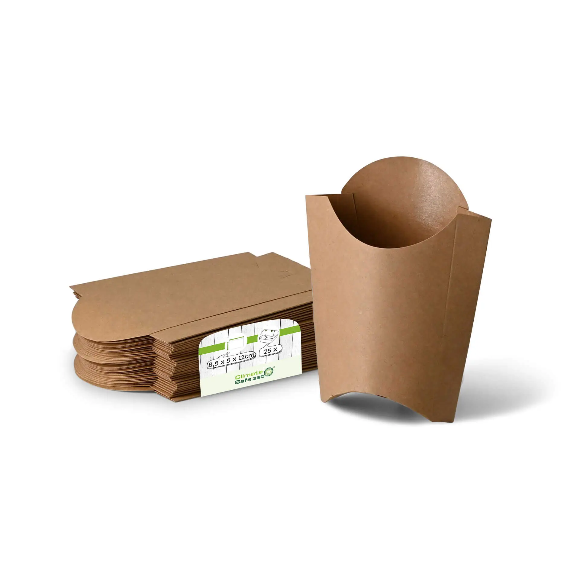 Cardboard-chip boxes 8.5 x 5 x 12 cm, brown