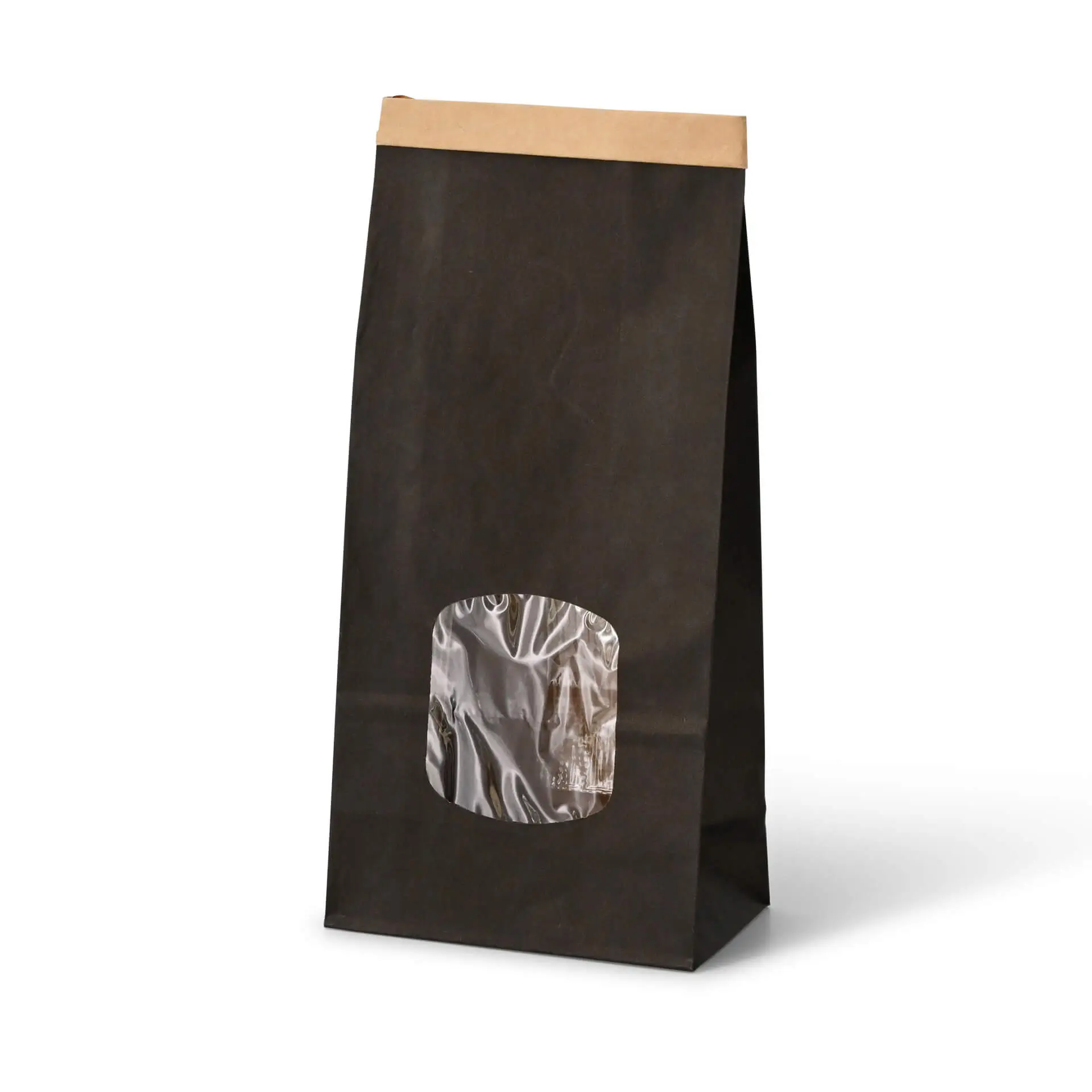 Black kraft paper bags sale