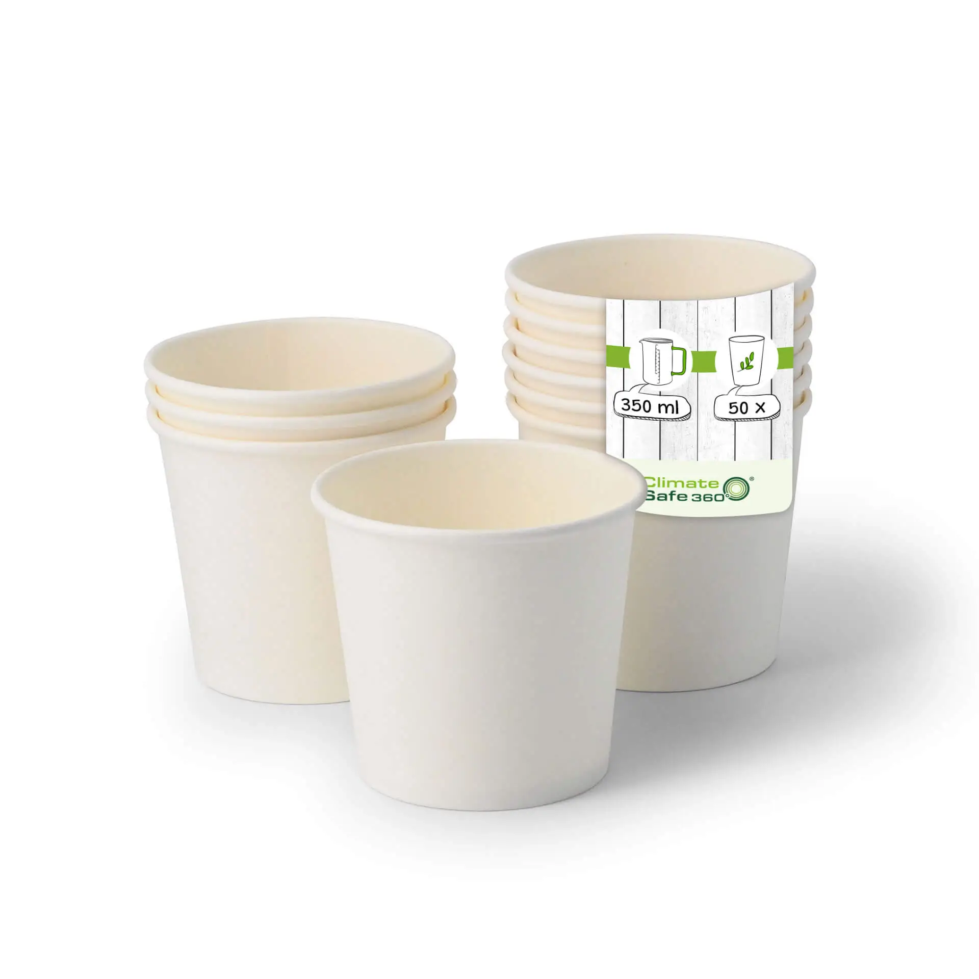 10 oz, max. 12 oz Paper-ice-cream cups L, Ø 92 mm, white